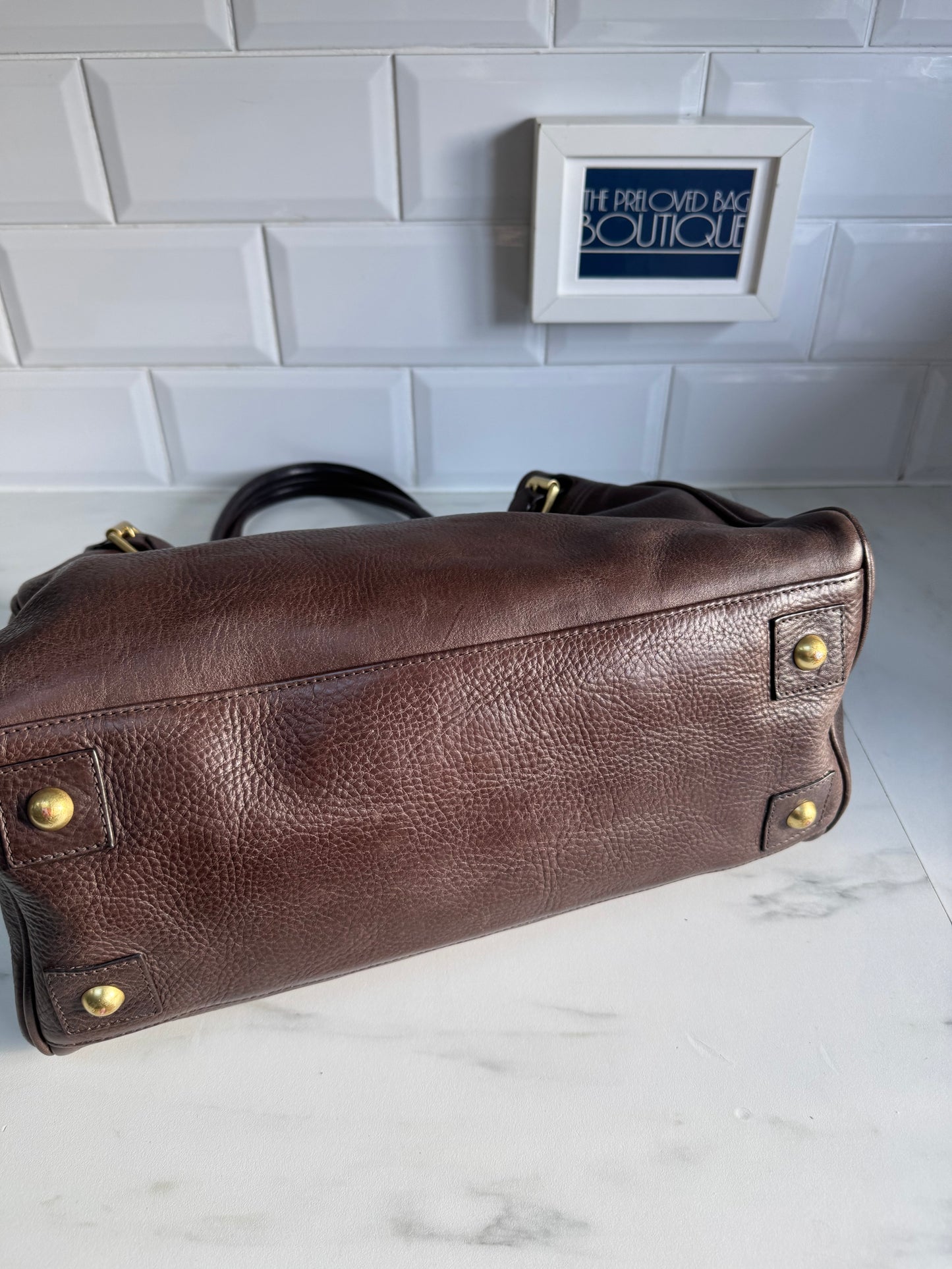 Mulberry Postmans Lock Open Top tote - Chocolate Brown NVT