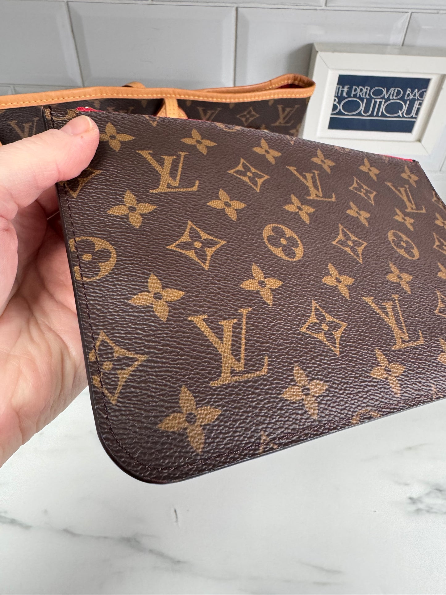 Louis Vuitton Neverfull Pouch - Monogram Cerises ***POUCH ONLY***
