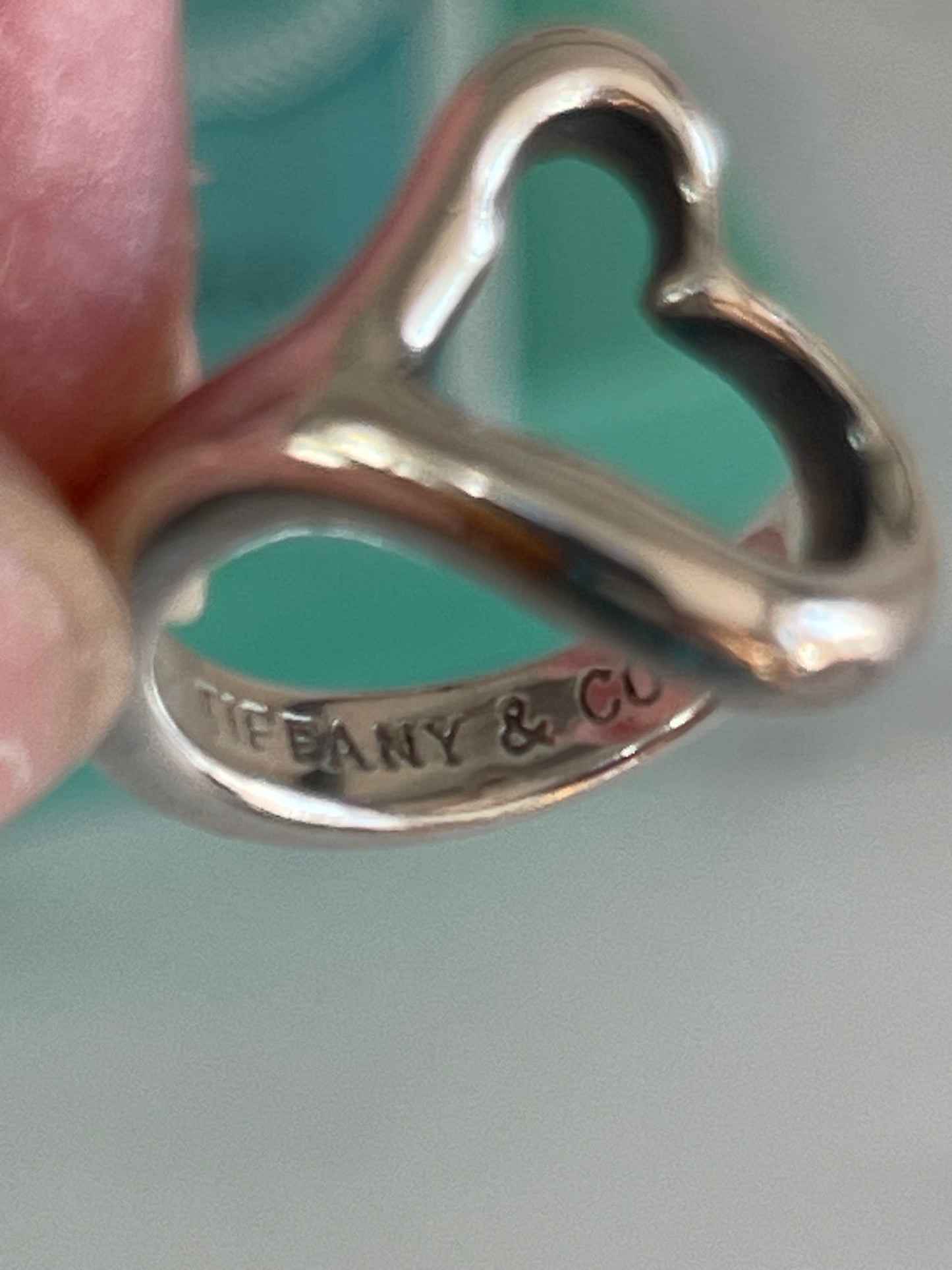 Tiffany & Co. Elsa Peretti Open Heart Ring in Sterling Silver