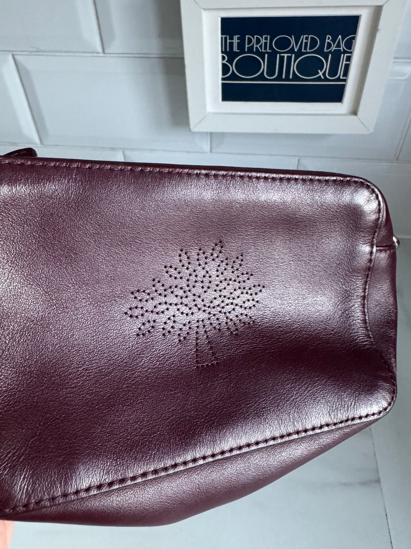 Mulberry Blossom Pochette - Oxblood