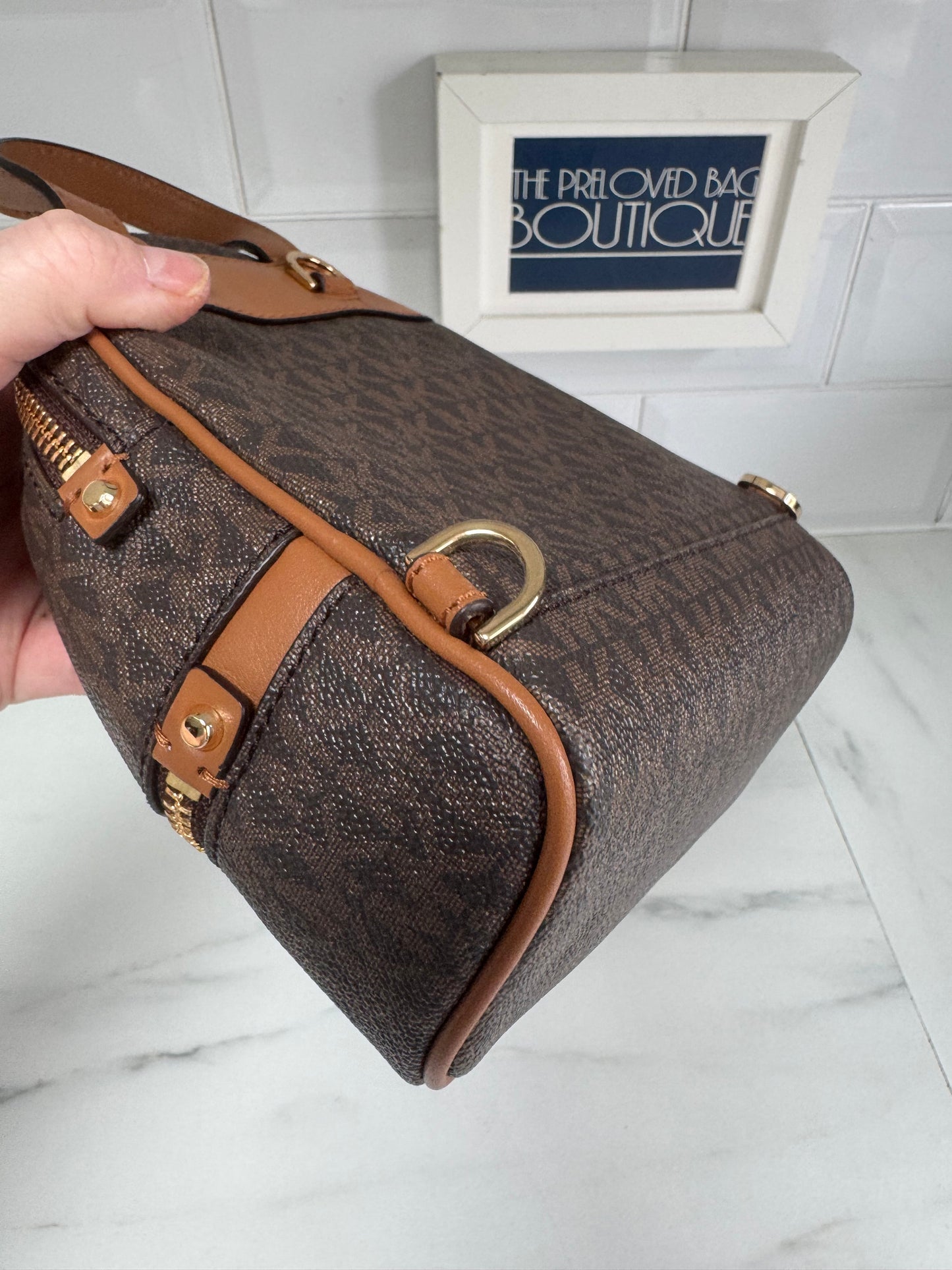 Michael Kors Rhea Mini Backpack - Brown