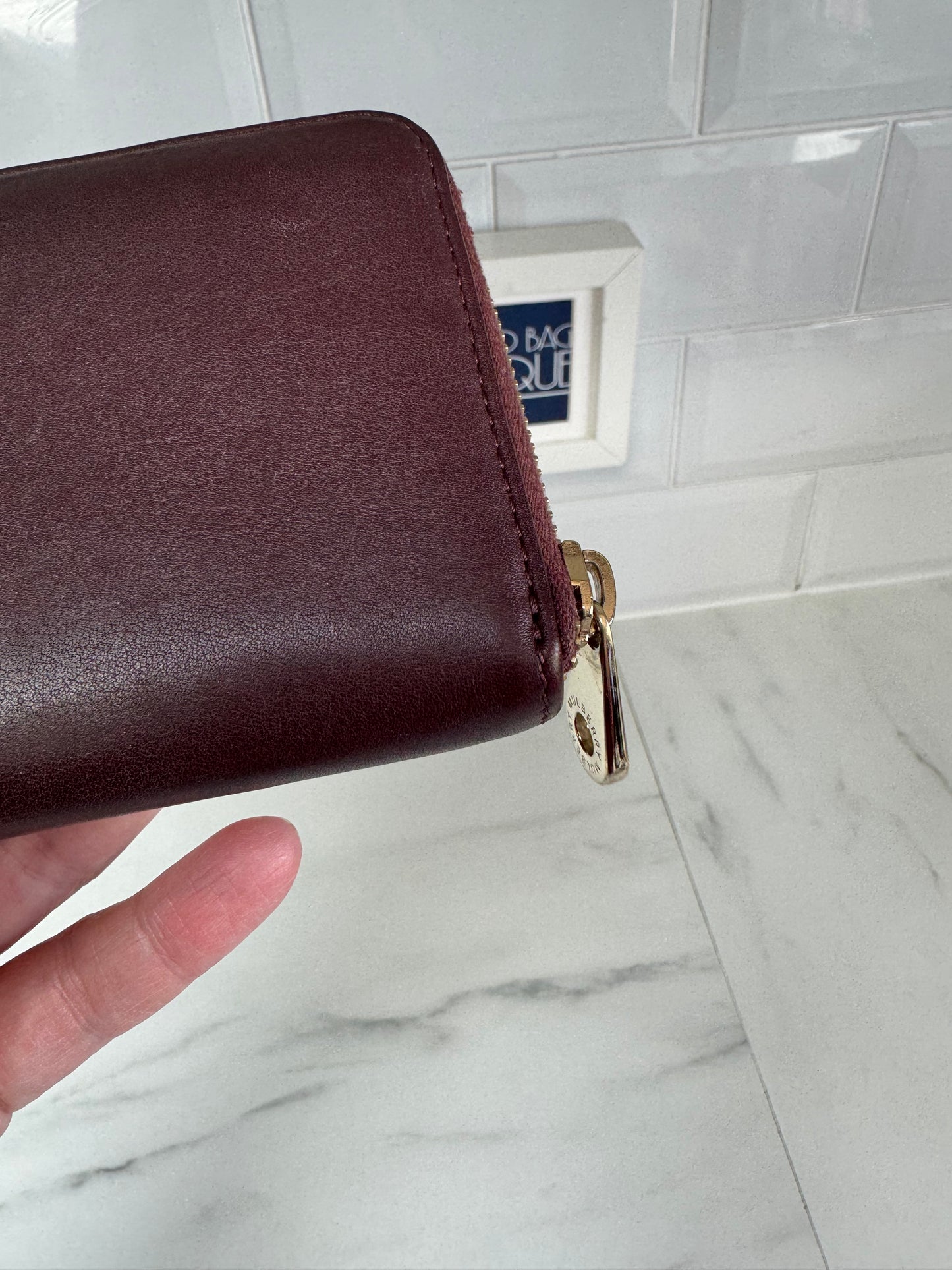 Mulberry Cara Rivet Long Continental Wallet - Oxblood