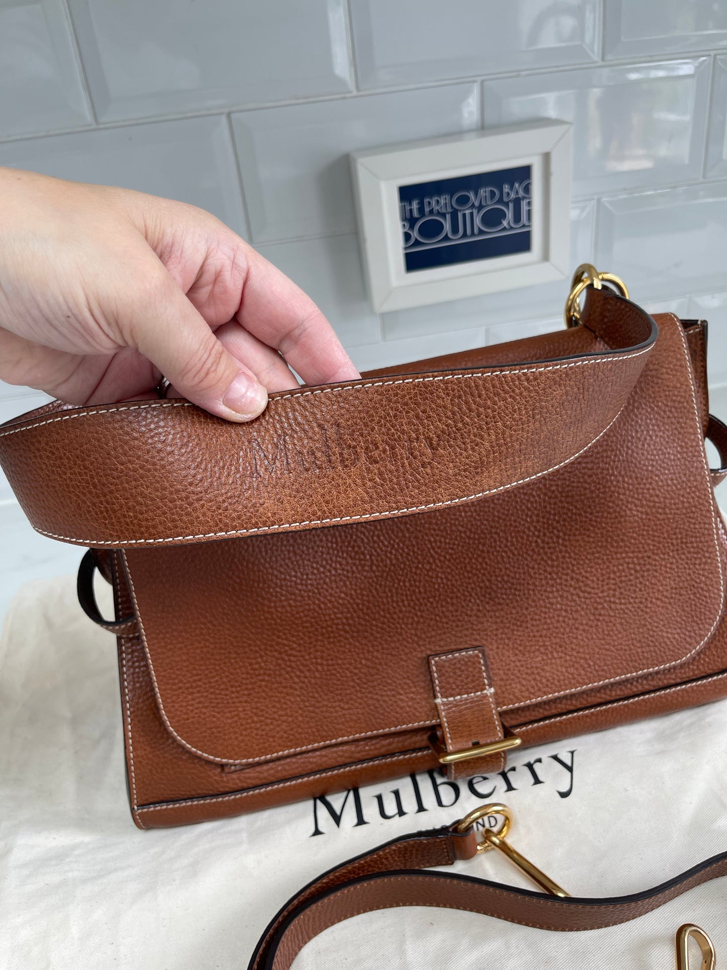 Mulberry Chiltern Satchel - Oak