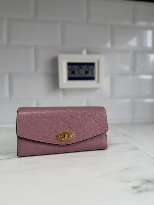 Mulberry Darley Wallet - Mocha Rose