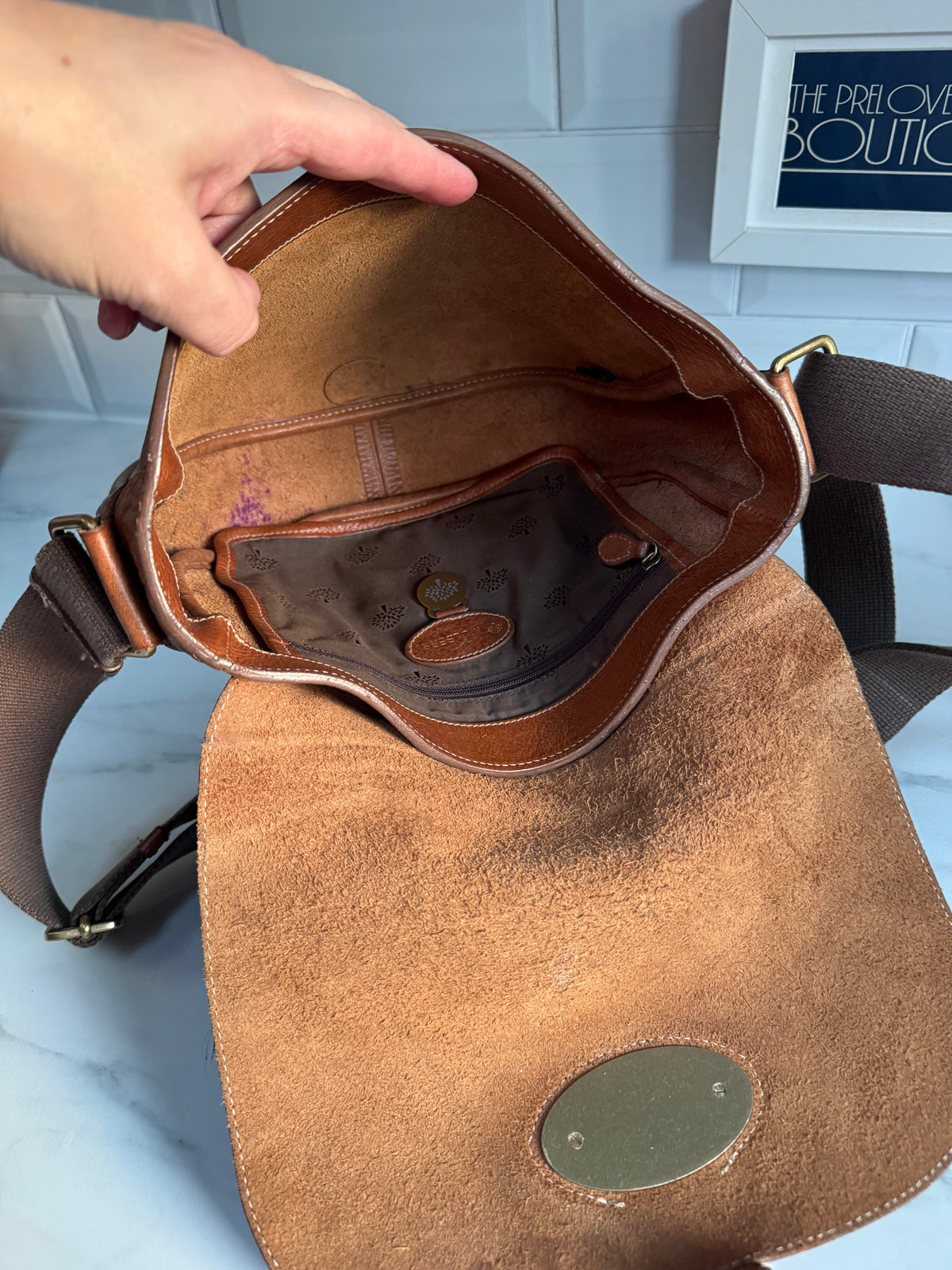 Mulberry Bonnie Satchel - Oak