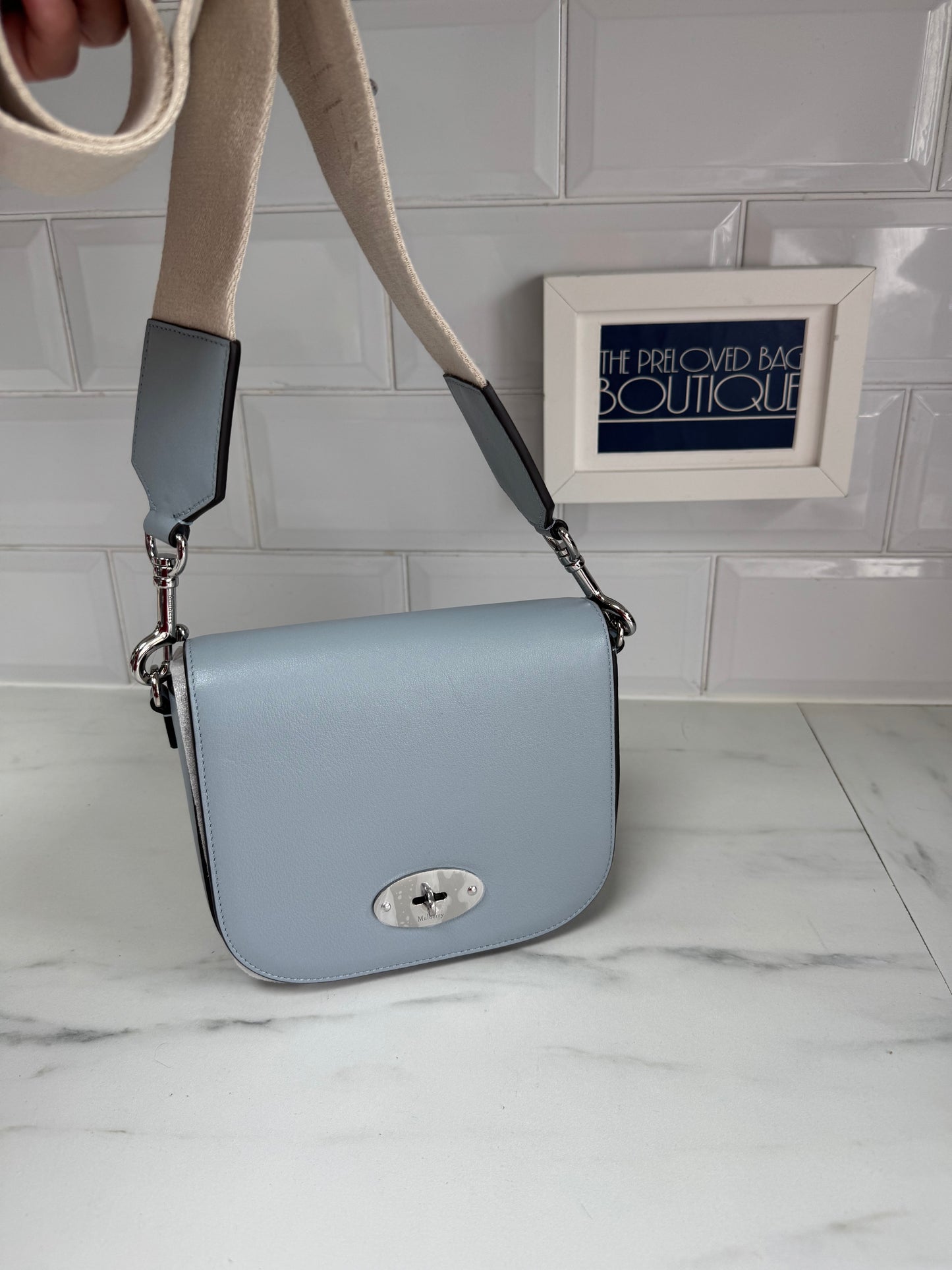 Mulberry Darley Satchel - Cloud