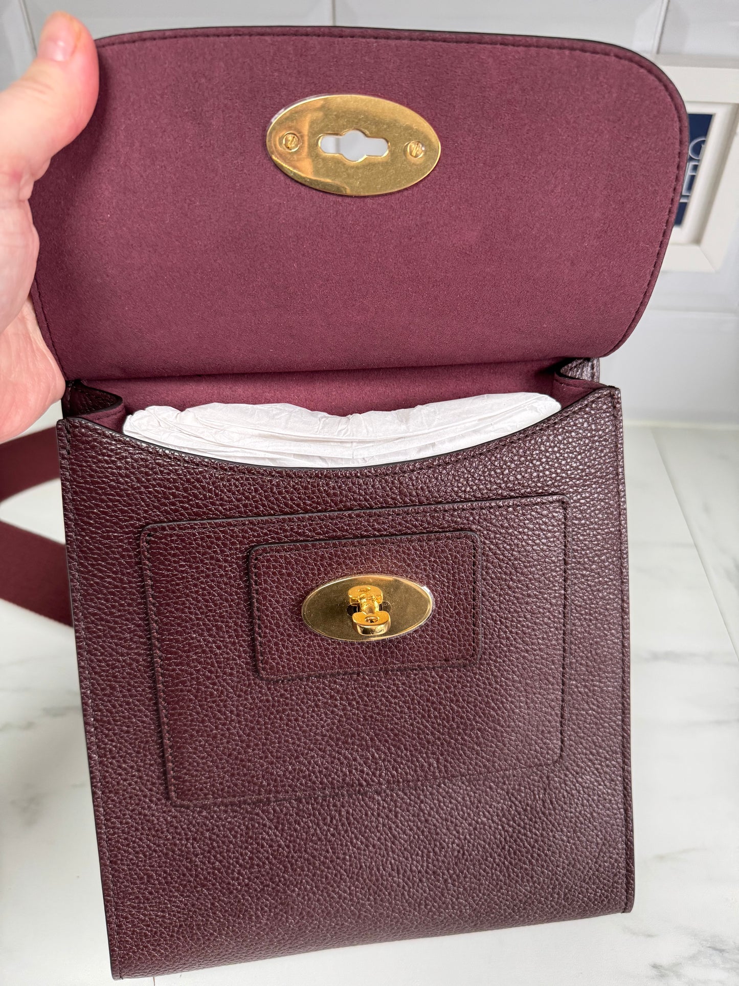 Mulberry Small Antony - Oxblood