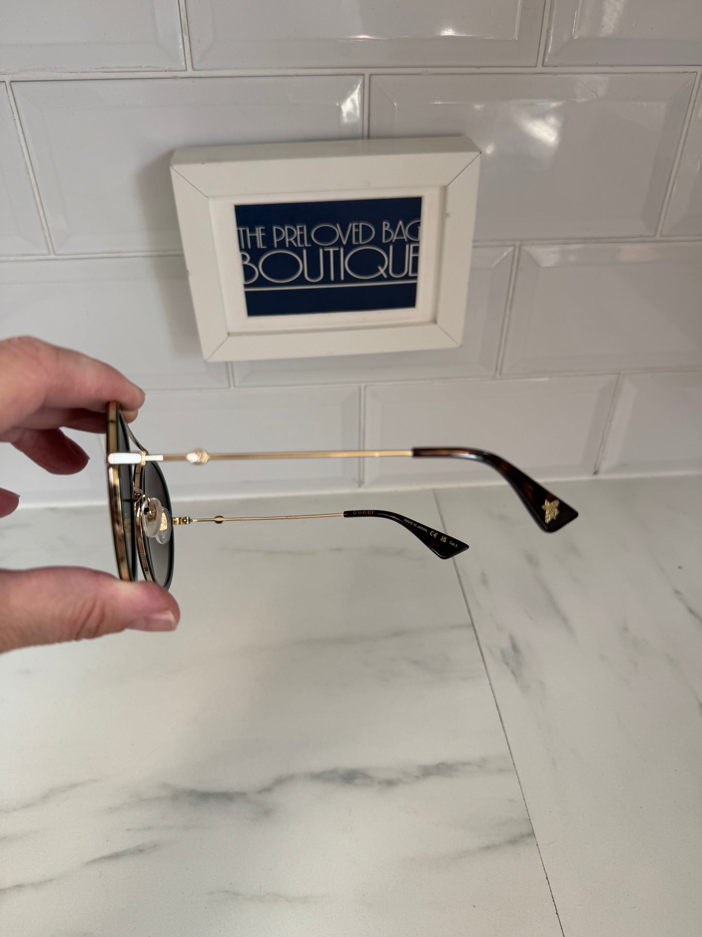 Gucci Round Sunglasses - Green and Red