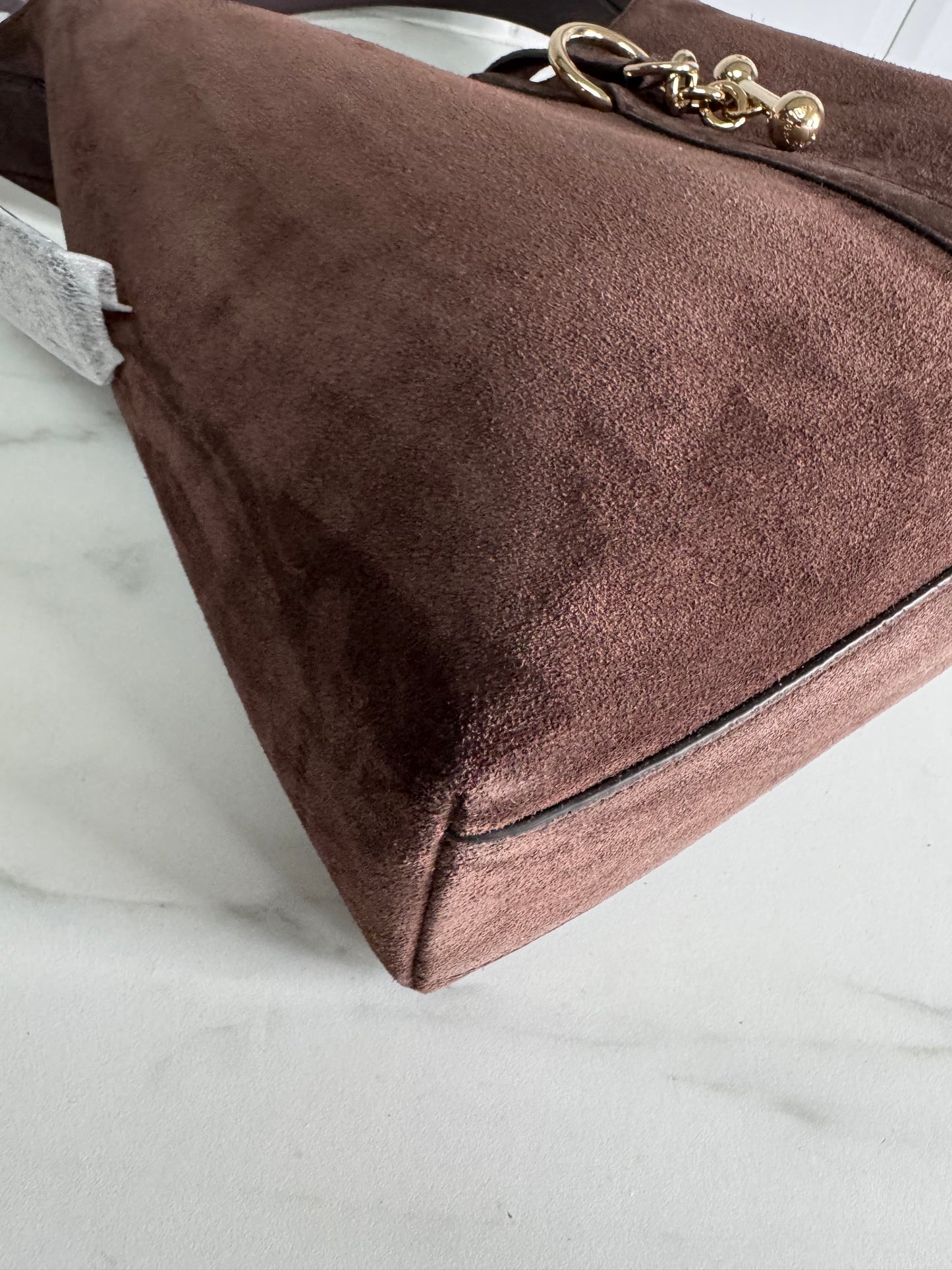 Strathberry Kite Hobo - Chocolate Suede