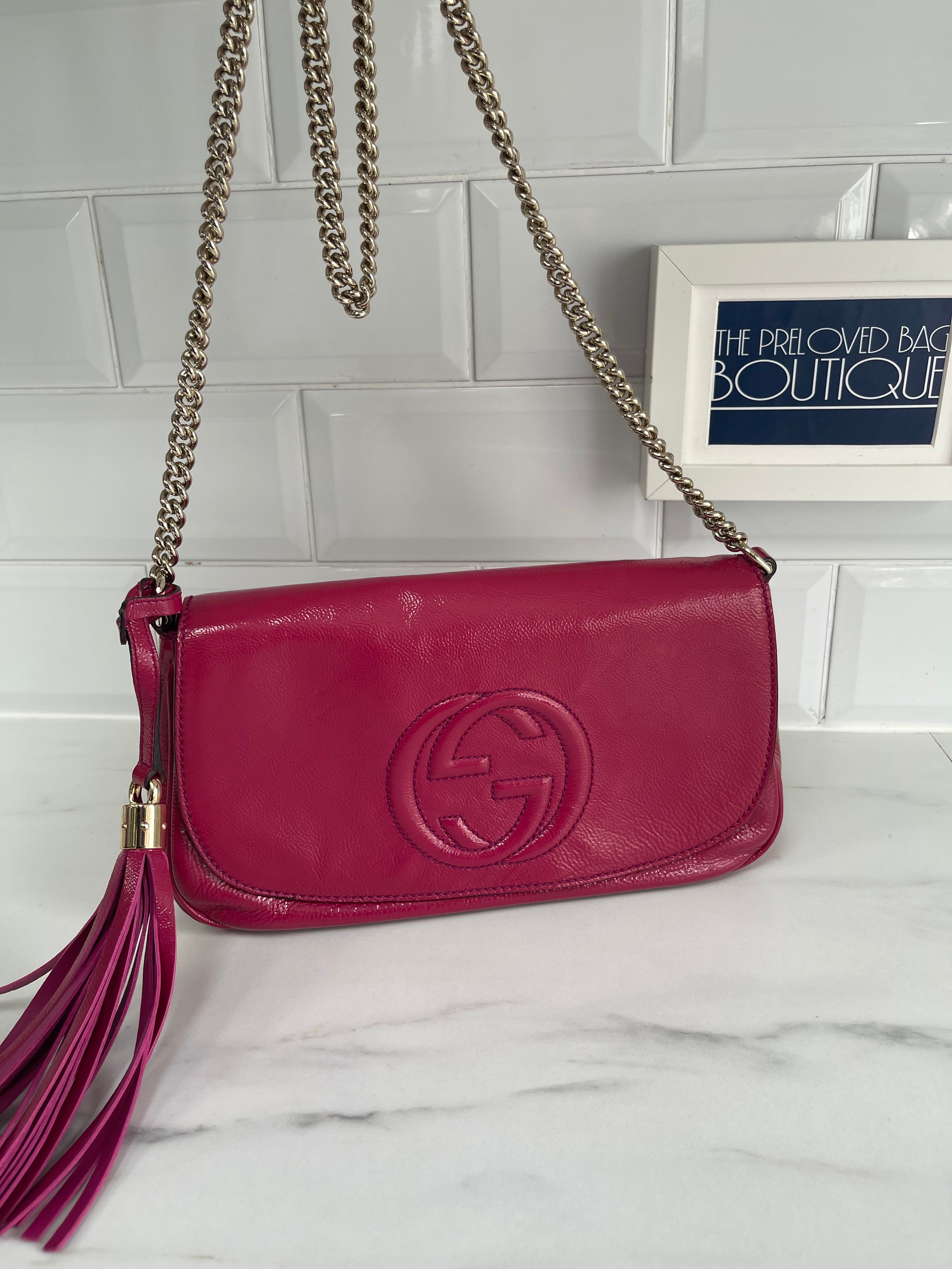 Gucci red discount and pink bag