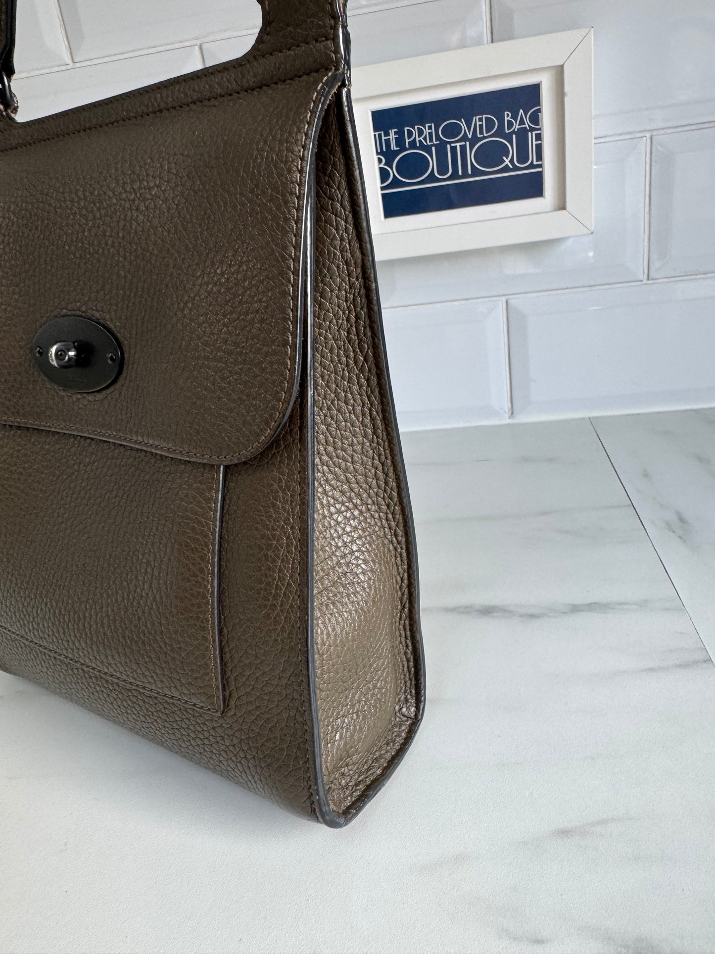 Mulberry Small Antony - Dark Palm
