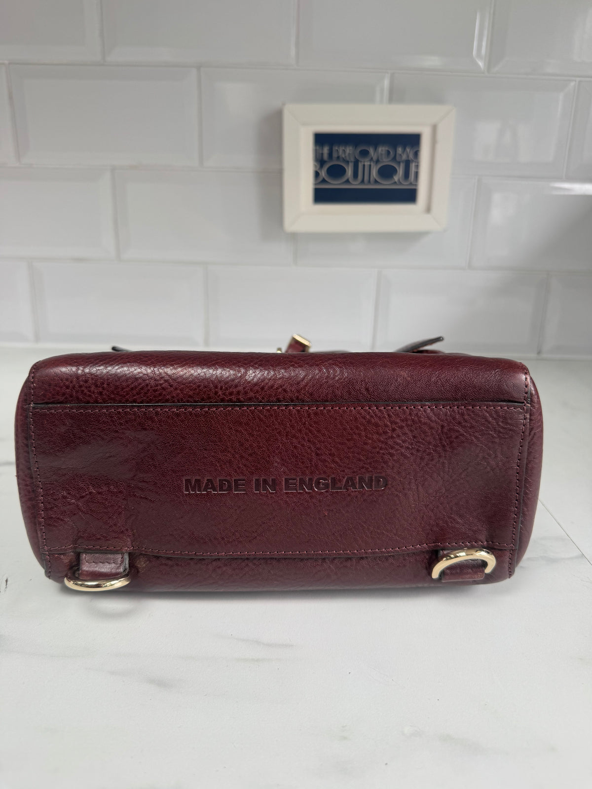 Mulberry “Limited Edition” Mini Cara Delevigne Backpack - Oxblood NVT
