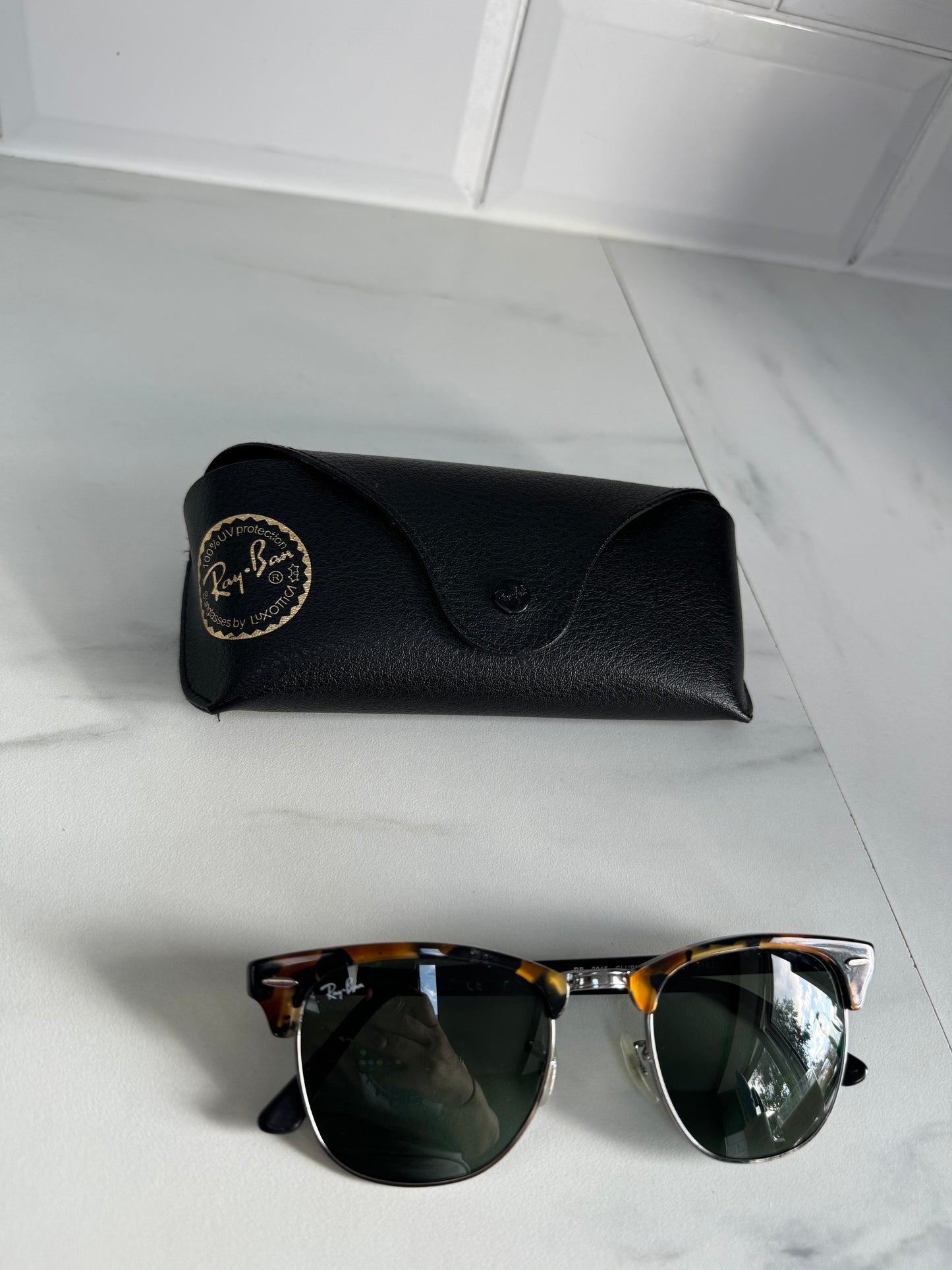 Ray Ban Clubmaster Sunglasses - Tortoiseshell