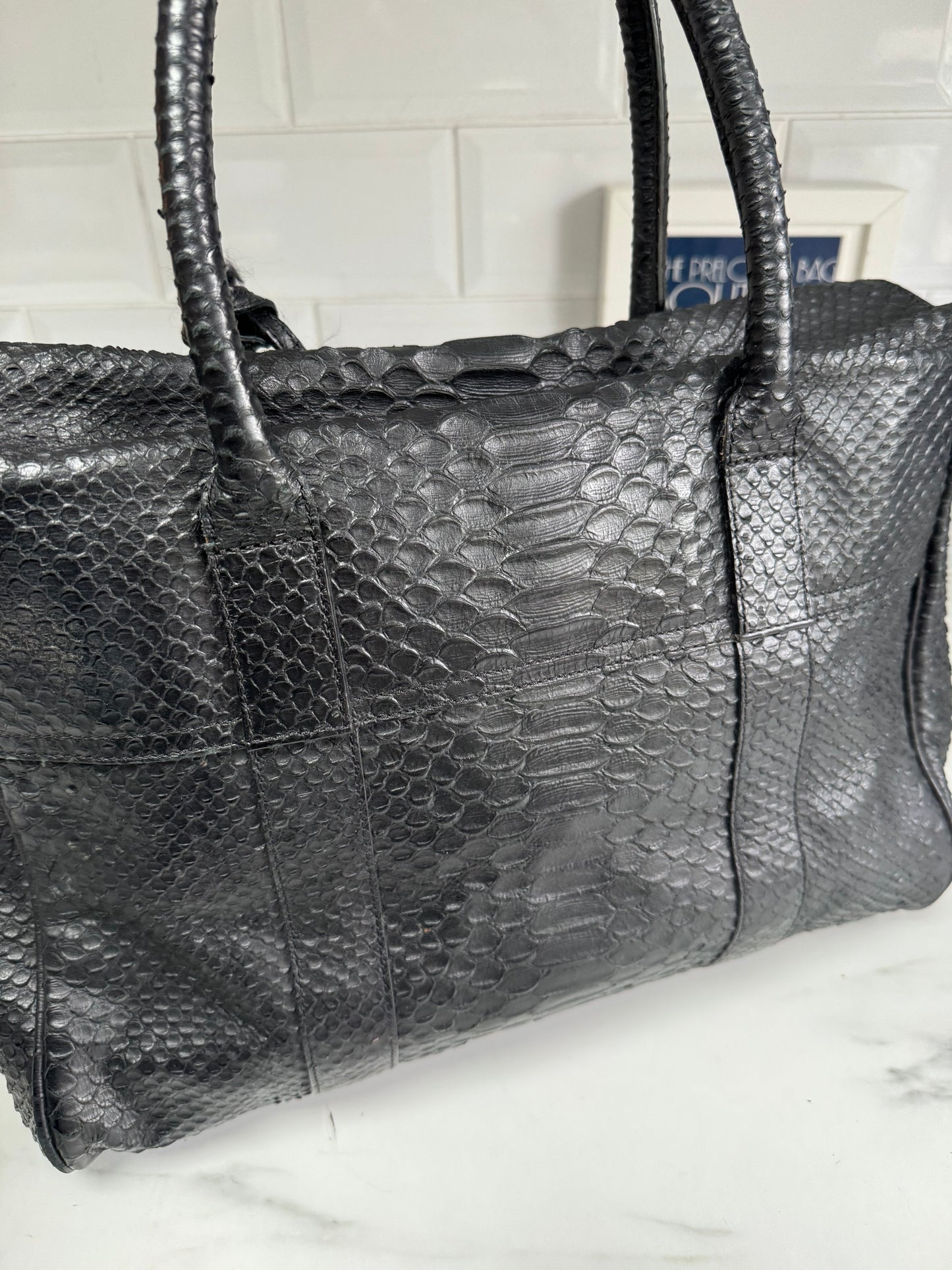 Mulberry Silky Snake Bayswater - Black