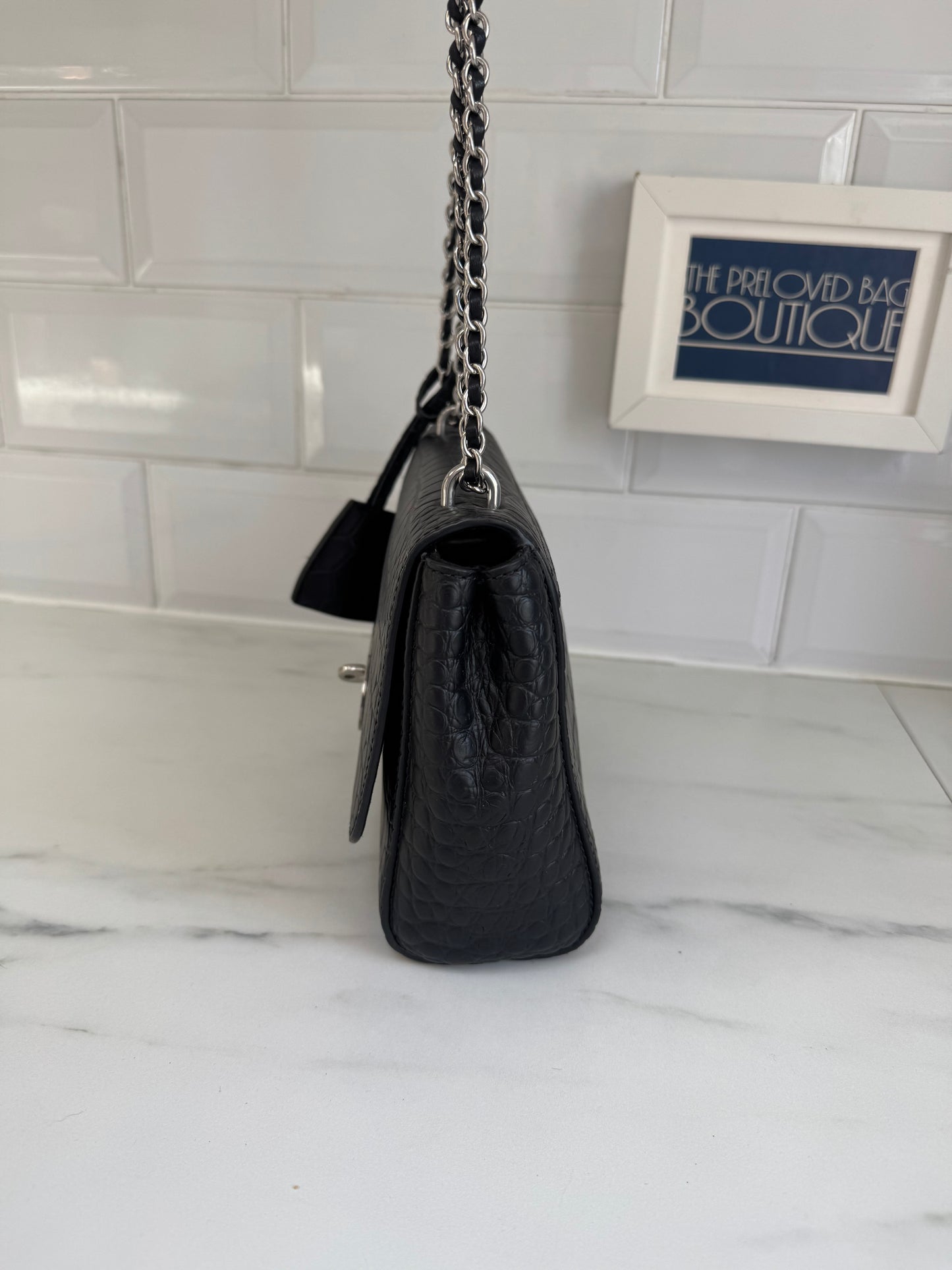 Mulberry Regular Lily -Black Croc