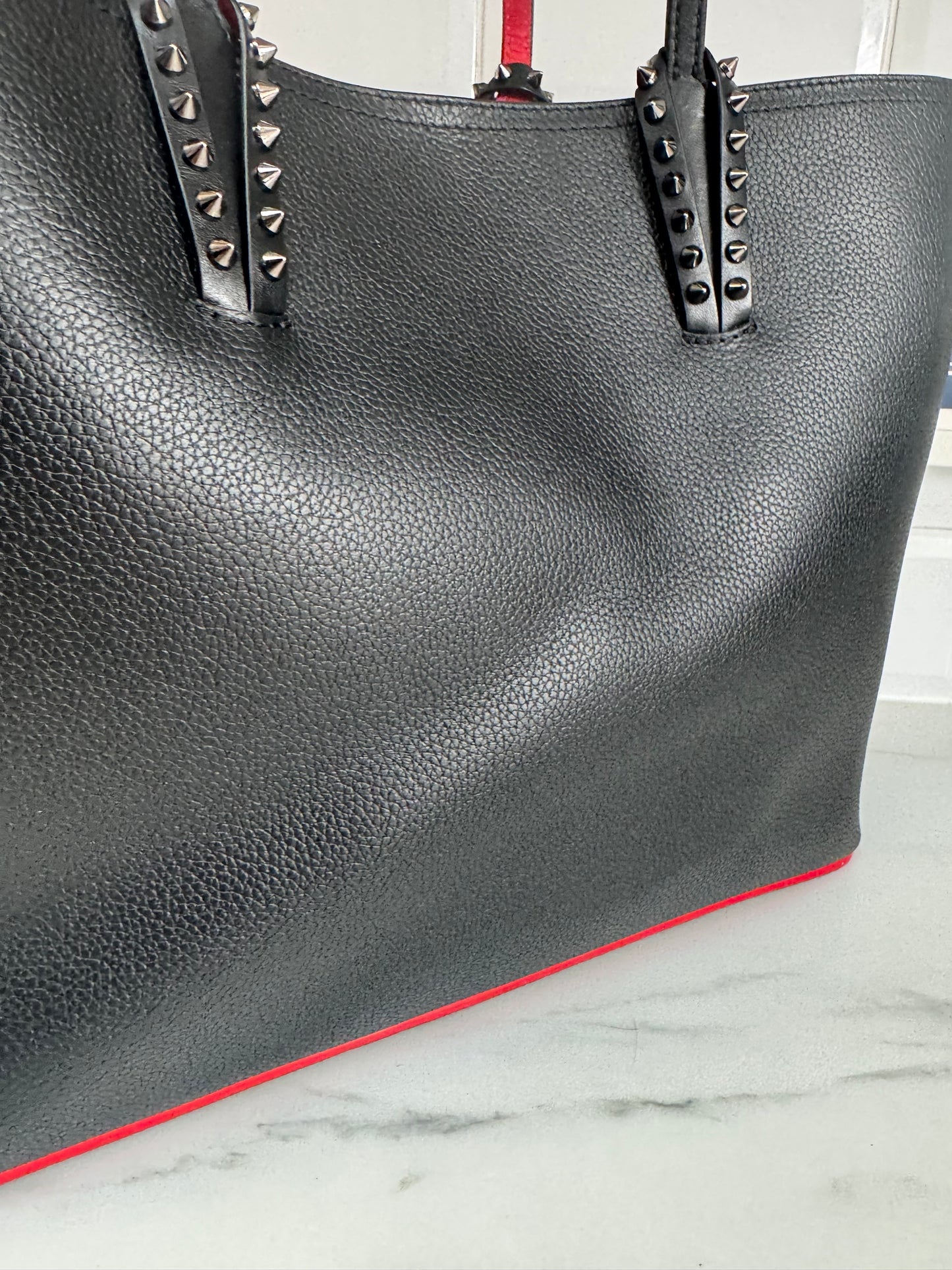 Christian Louboutin Cabata Tote - Black and Red