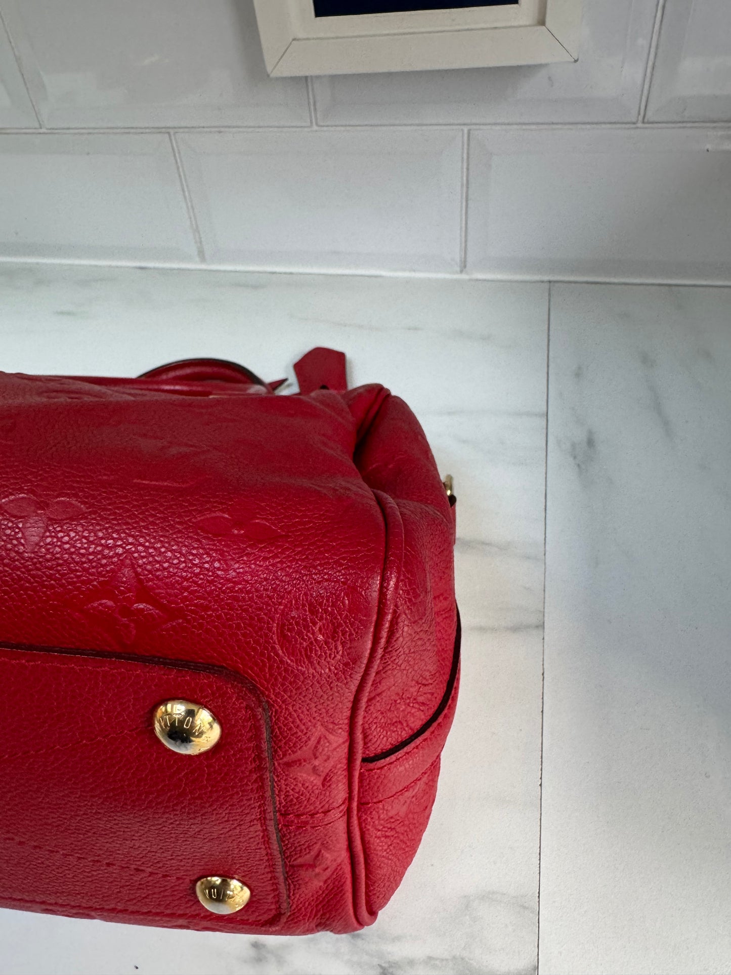 Louis Vuitton Speedy 25 Bandouliere - Red Emperiente