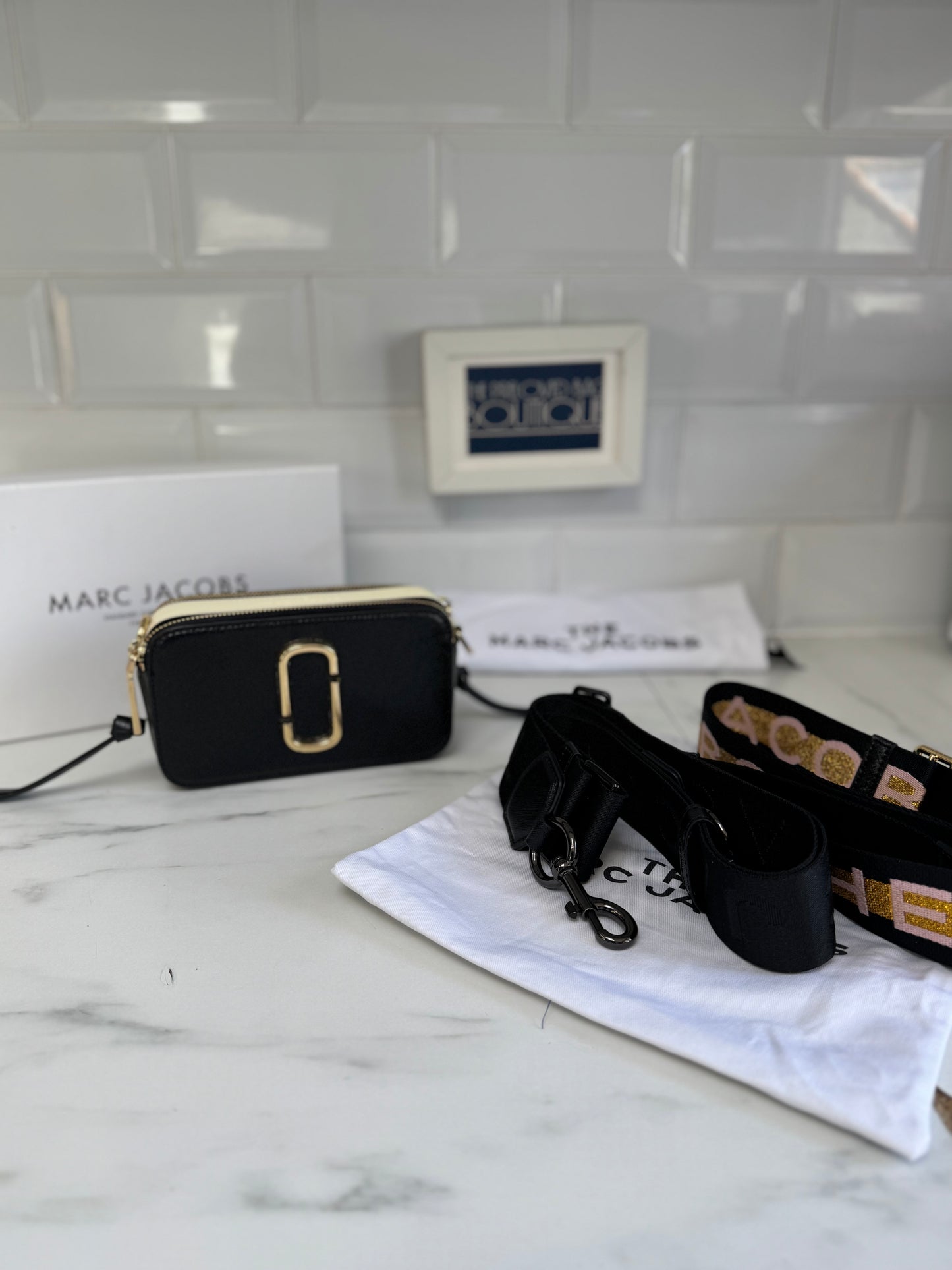 Marc Jacobs Snapshot Camera Bag - Black and White
