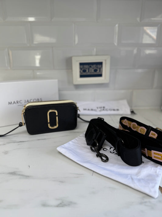 Marc Jacobs Snapshot Camera Bag - Black and White