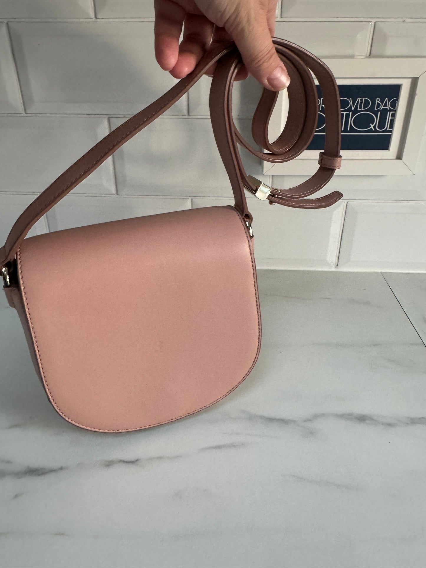 Alexander Wang Alpha Lia Saddle Bag - Blush Pink