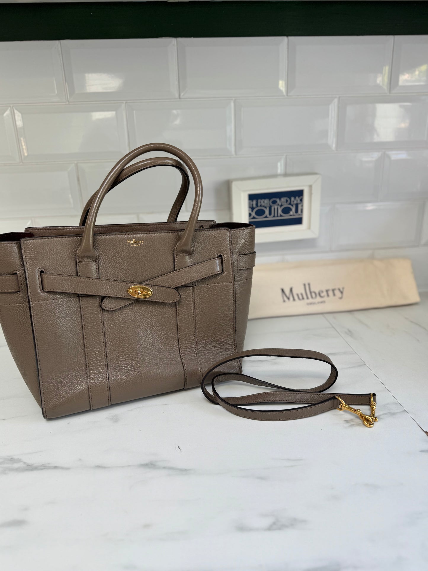 Mulberry Small Belted Bayswater - Clay