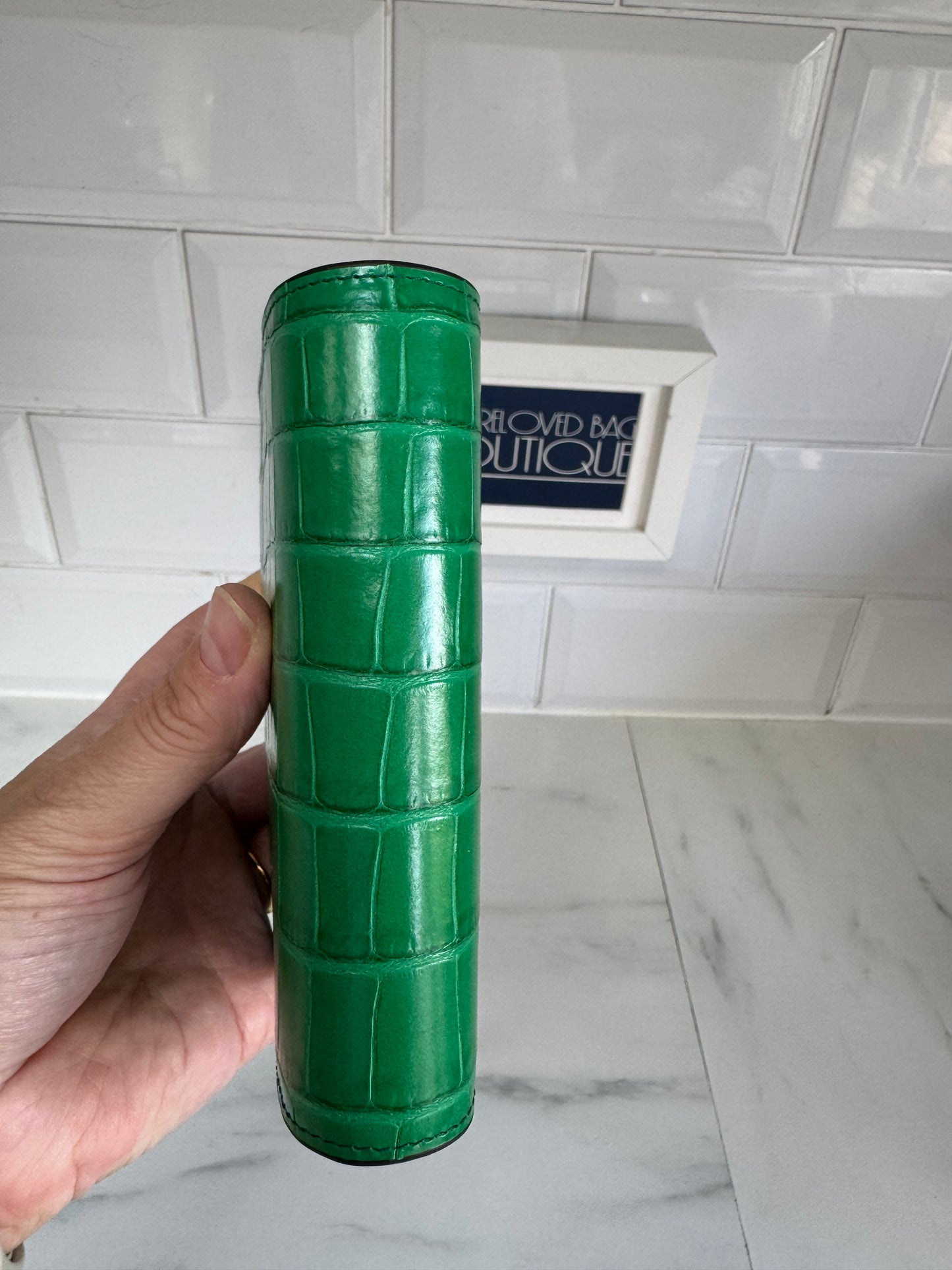 Mulberry Pocket Book - Emerald Croc Embossed