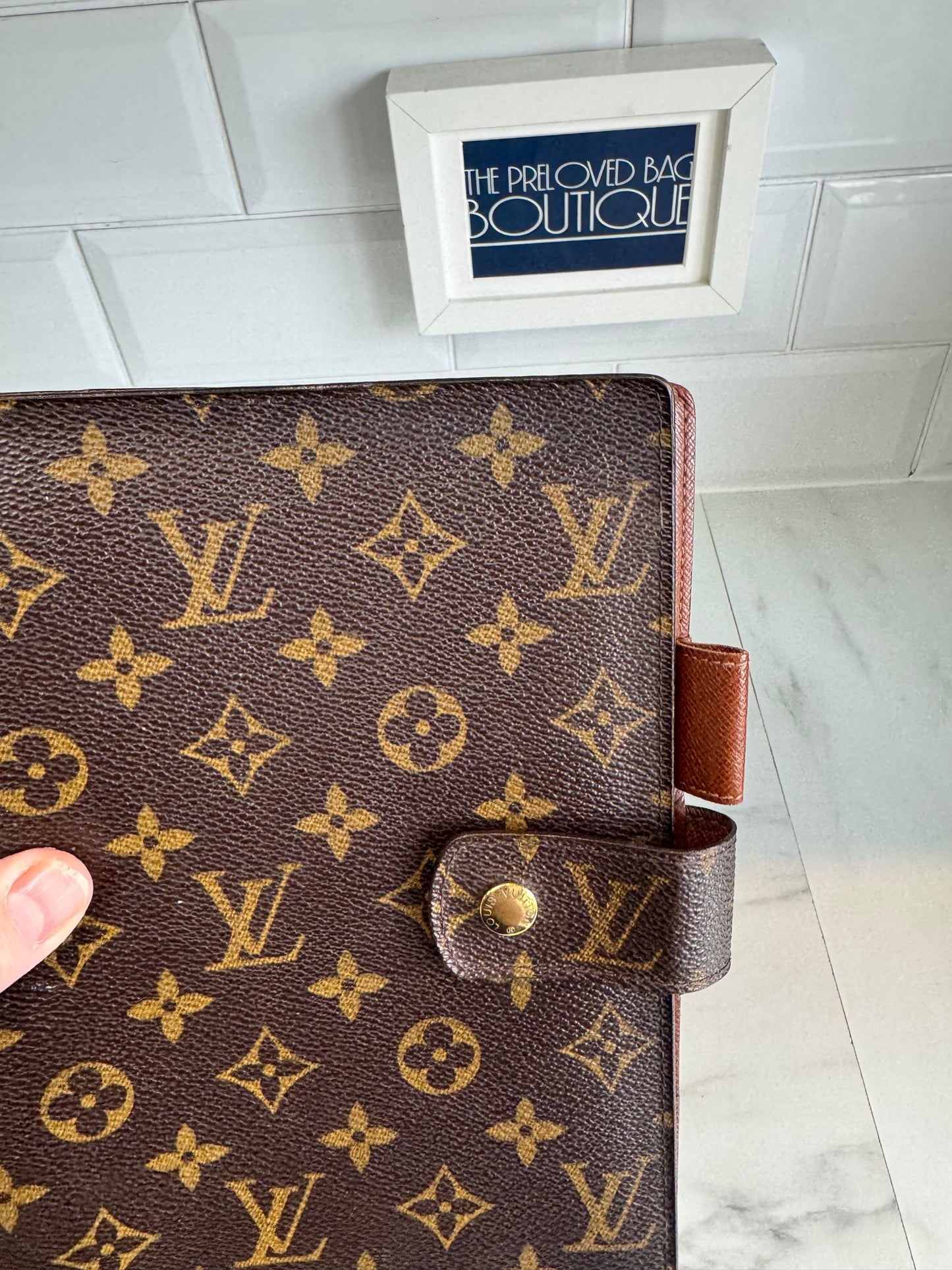 Louis Vuitton Large Ring Agenda Cover - Monogram Brown