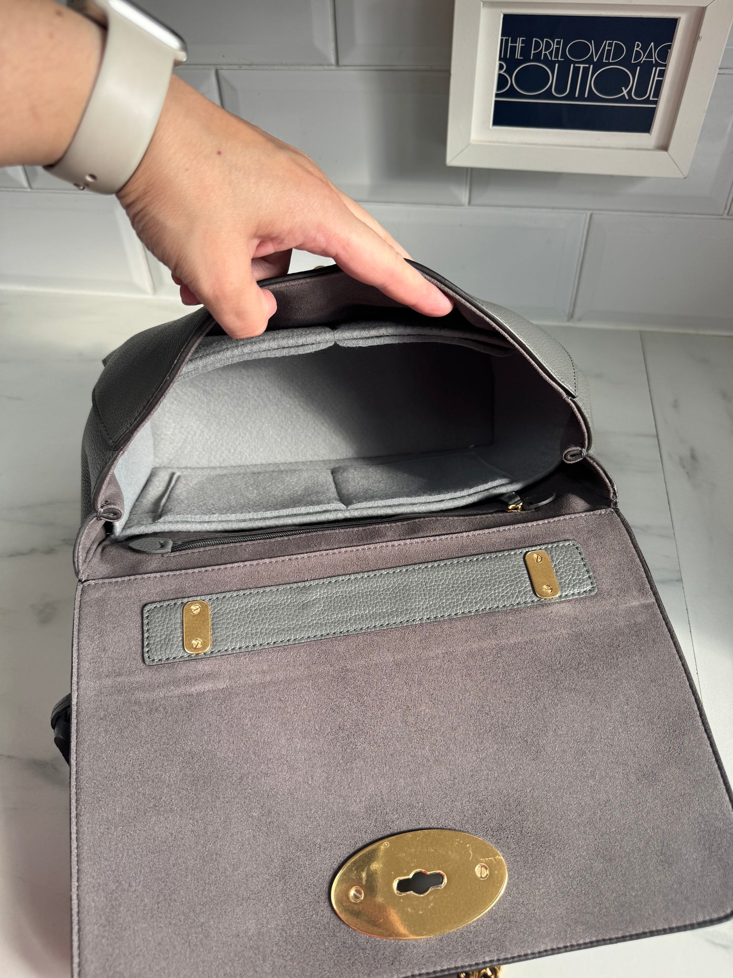 Mulberry Medium Lily - Charcoal