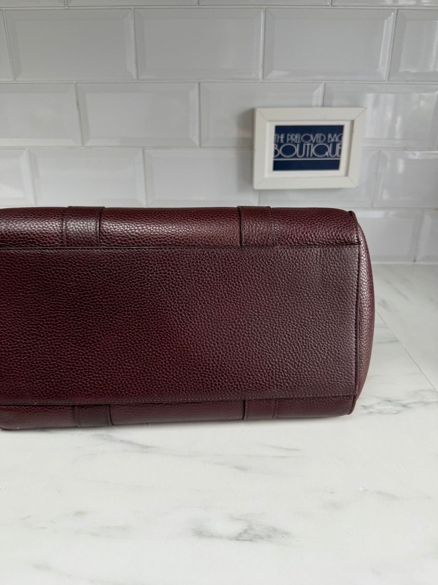 Mulberry Large Zipped Bayswater - Oxblood