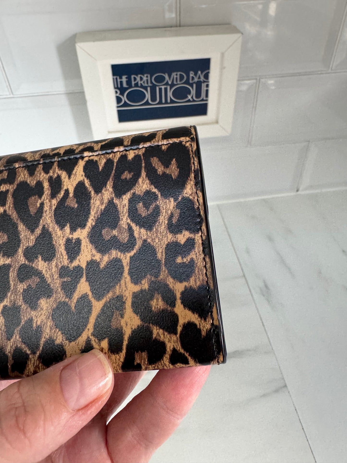 Saint Laurent (YSL) Card Holder - Animal Print