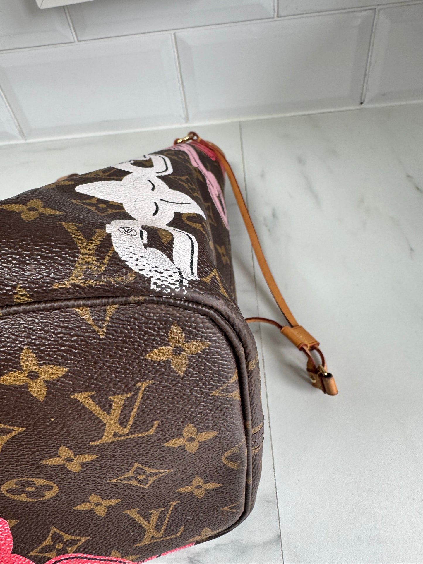 Louis Vuitton Limited Edition 2016 Bay MM Neverfull - Pink and Brown