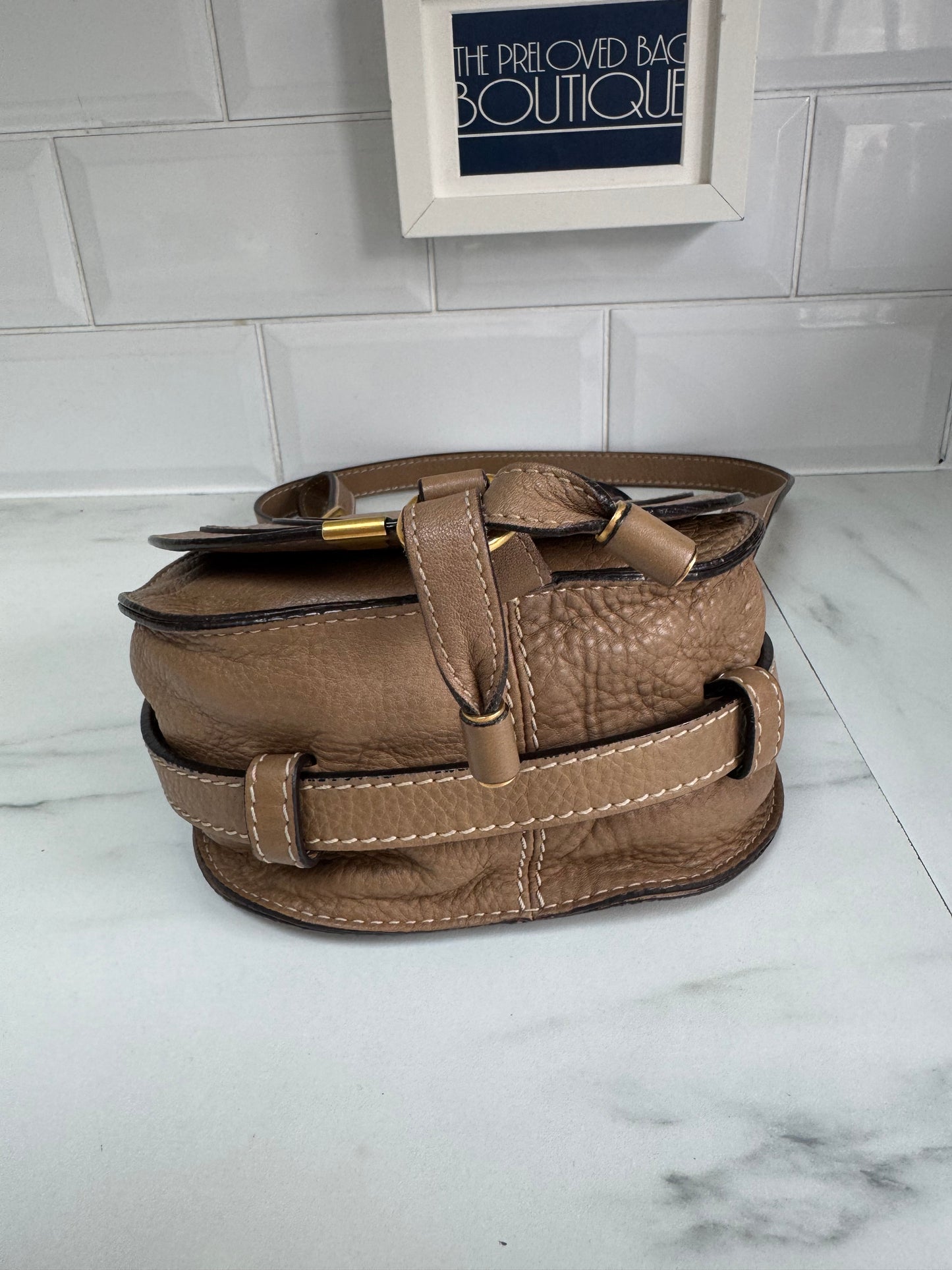 Chloé Small Marcie Satchel- Nut