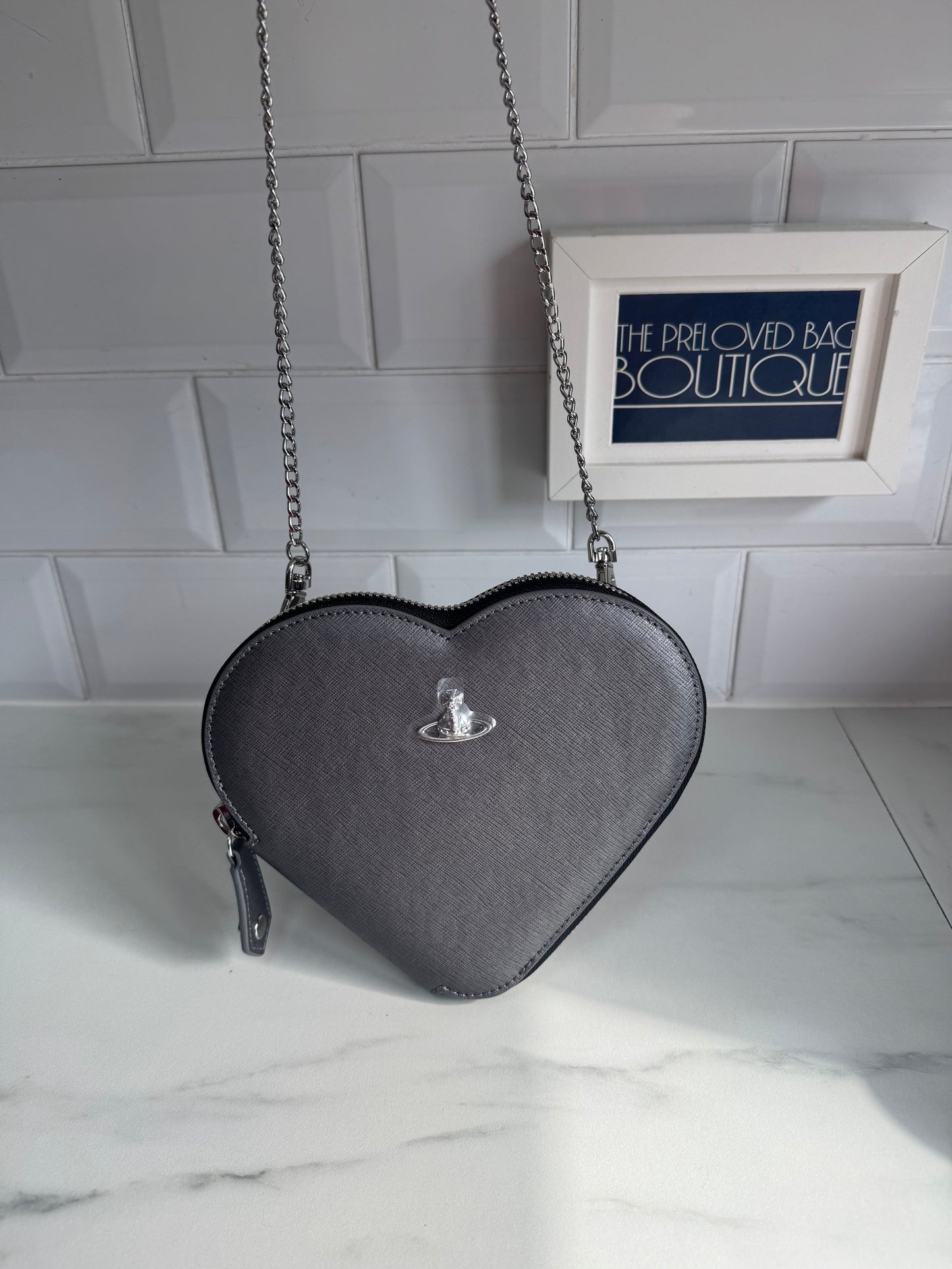 Vivienne Westwood Heart Bag - Anthracite Grey