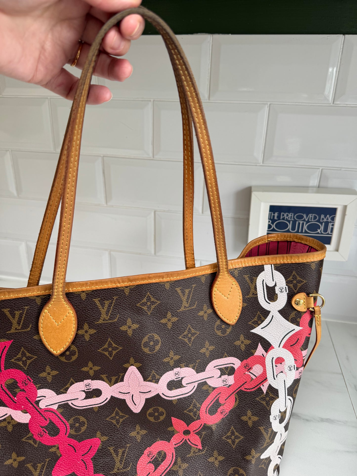 Louis Vuitton Limited Edition 2016 Bay MM Neverfull - Pink and Brown