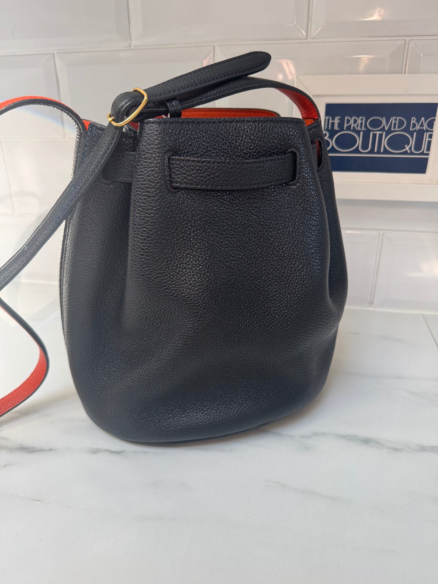 Mulberry Abbey Bag - Black and Orange