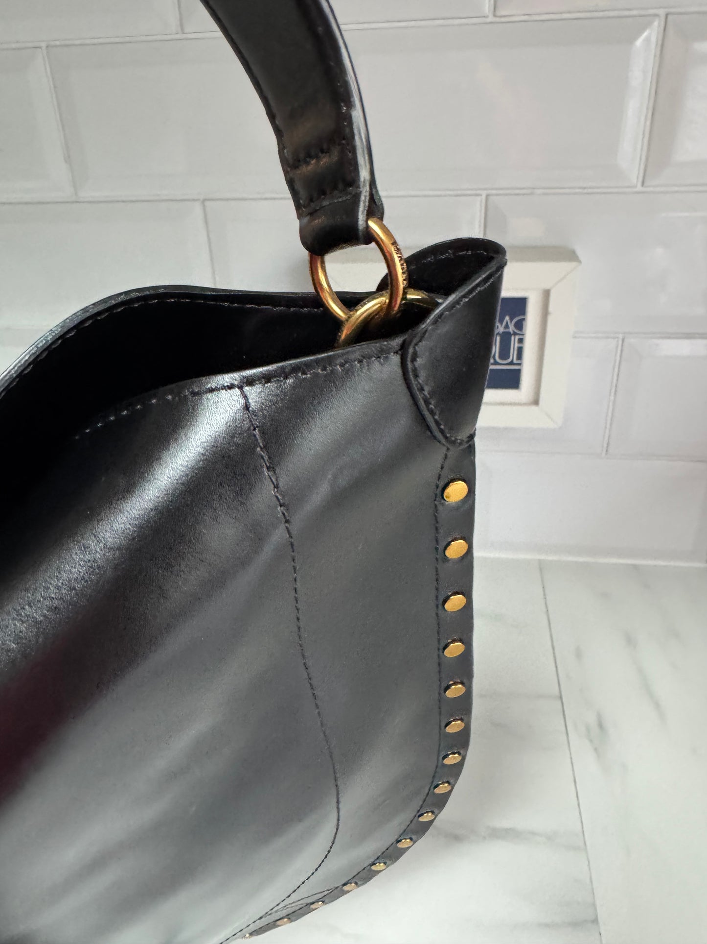 Isabel Marant Oskan Soft Hobo - Black