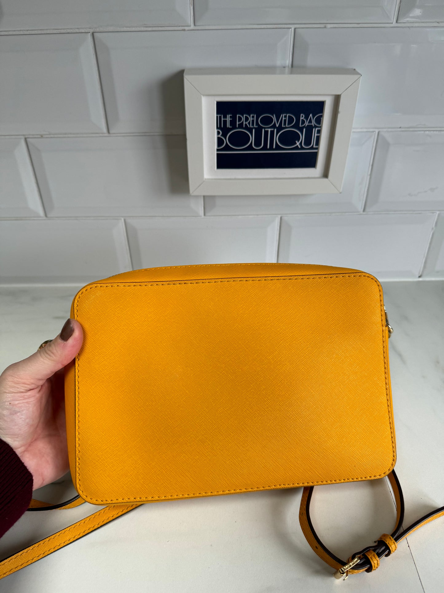 Michael kors mustard yellow on sale bag