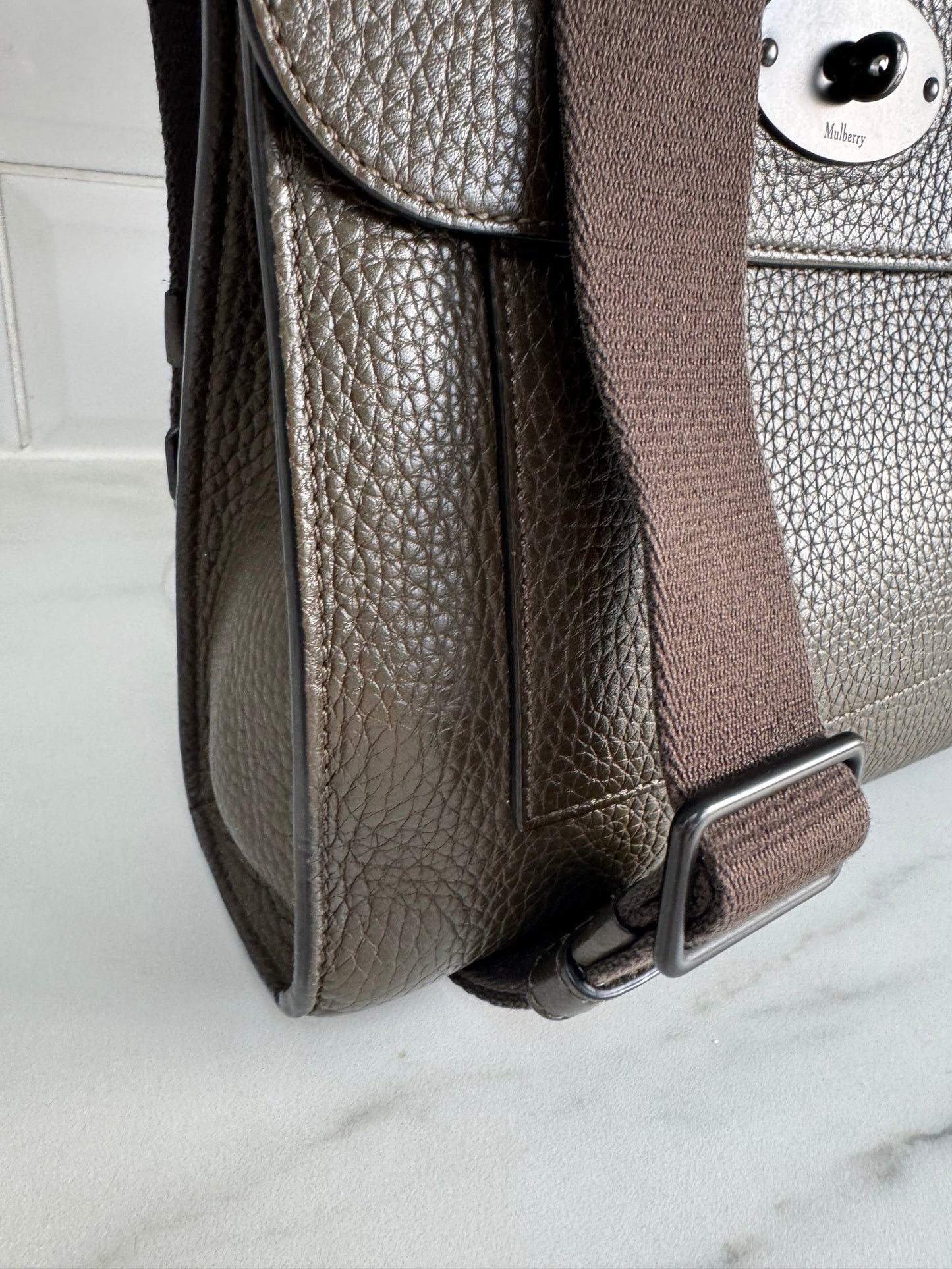 Mulberry Small Antony - Dark Palm