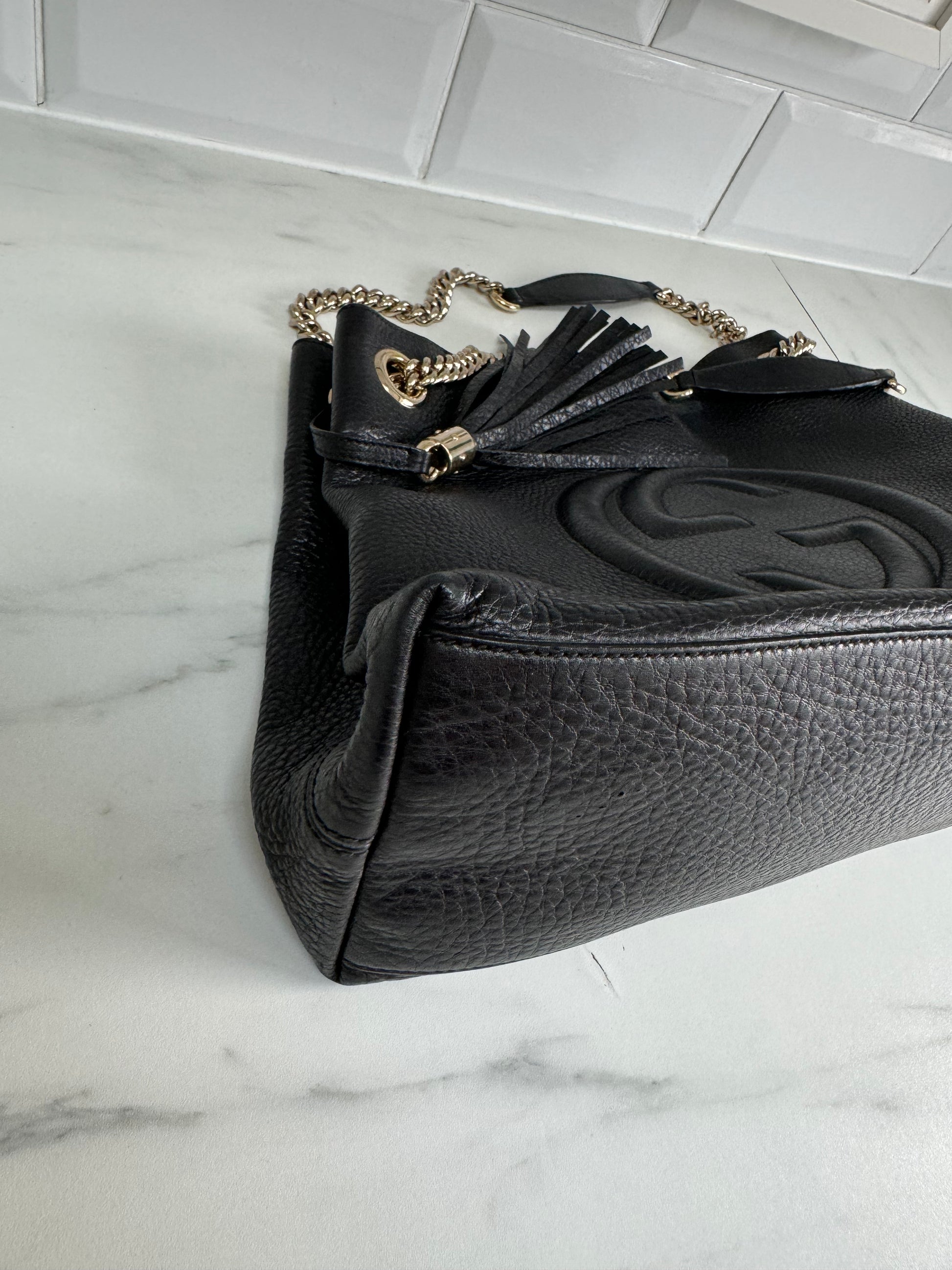 Gucci Soho Tote Black The Preloved Bag Boutique