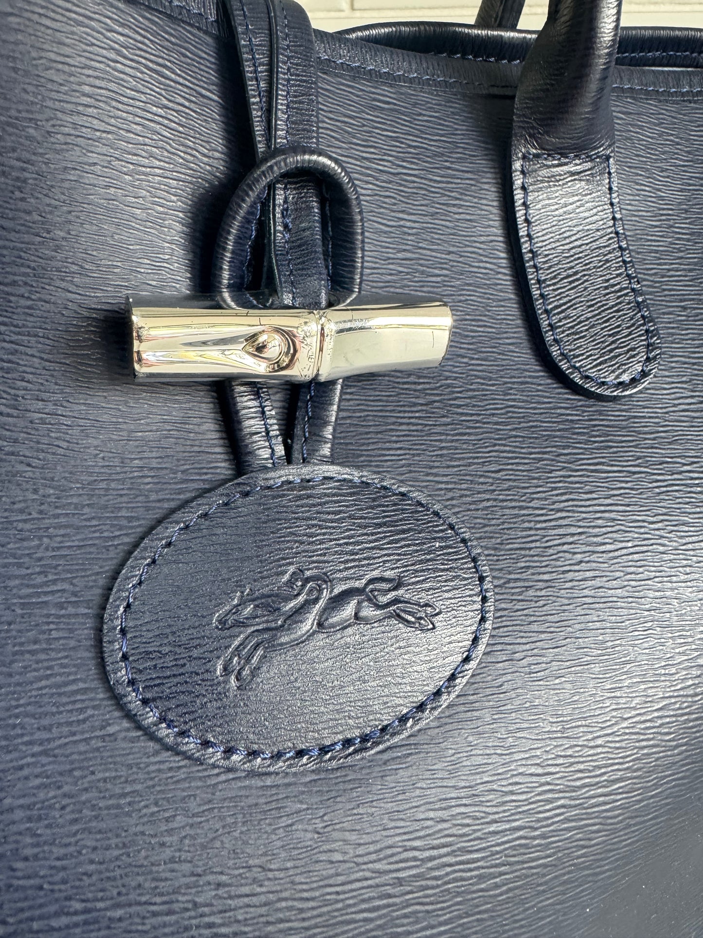 Longchamp Le Roseau Tote - Navy