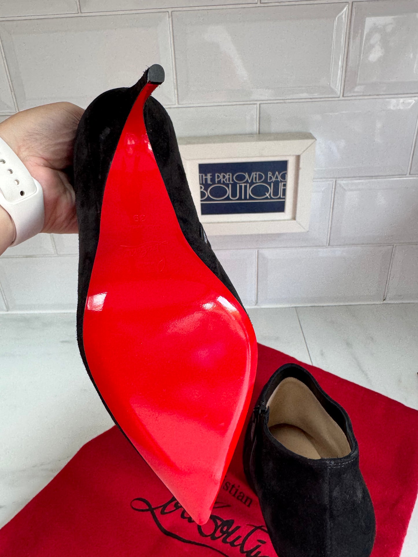 Christian Louboutin Gorgona 100 Shoe Boots - black