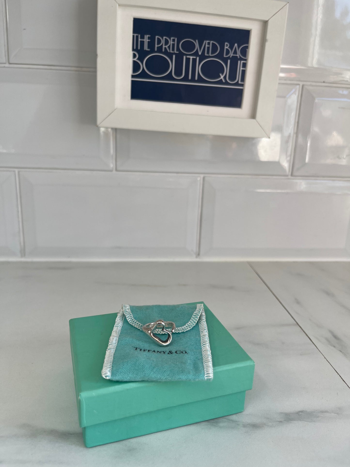 Tiffany & Co. Elsa Peretti Open Heart Ring in Sterling Silver