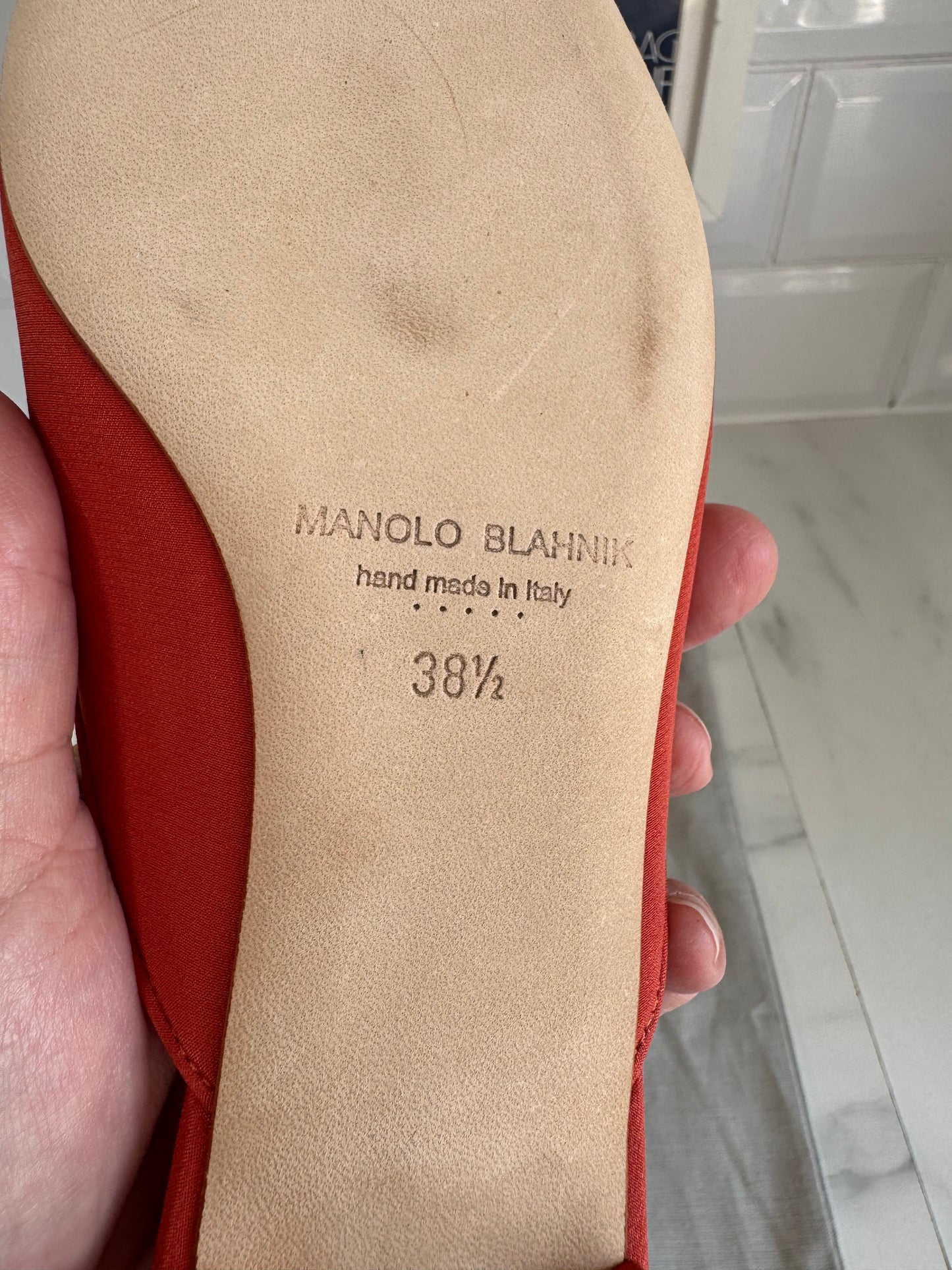 Manolo Blahnik Hangisimuflat - Orange