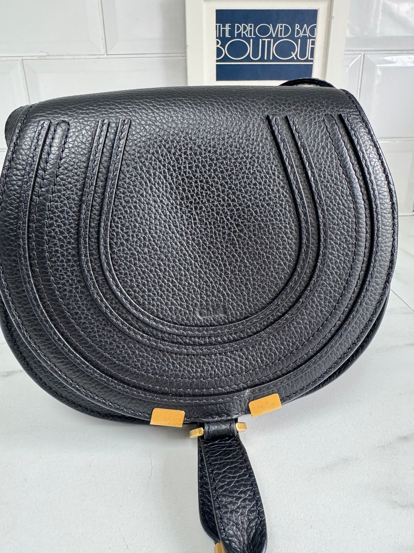 Chloé Small Marcie Saddle Bag - Black