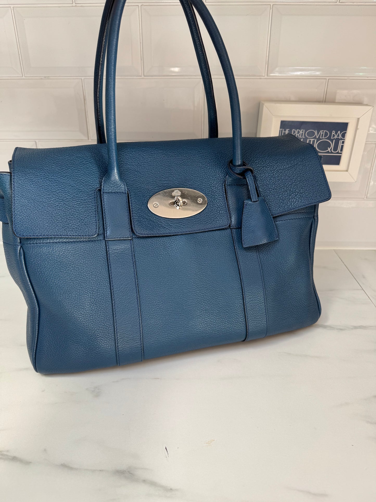 Mulberry Heritage Bayswater & Liner - Dark Blue