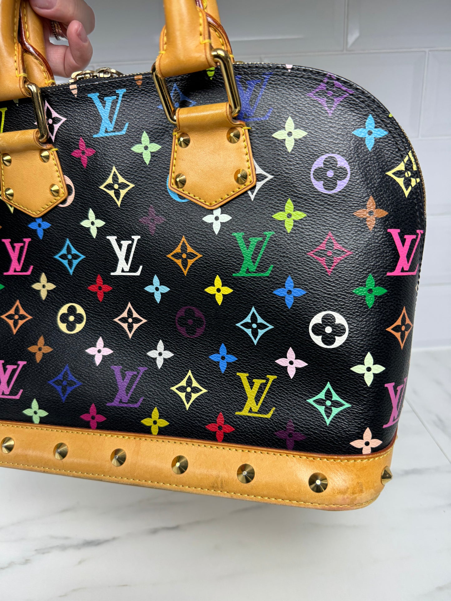 Louis Vuitton Noir Multicolore Alma PM