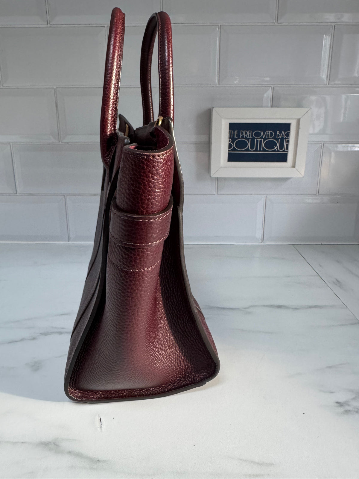 Mulberry Small Zipped Bayswater - Oxblood