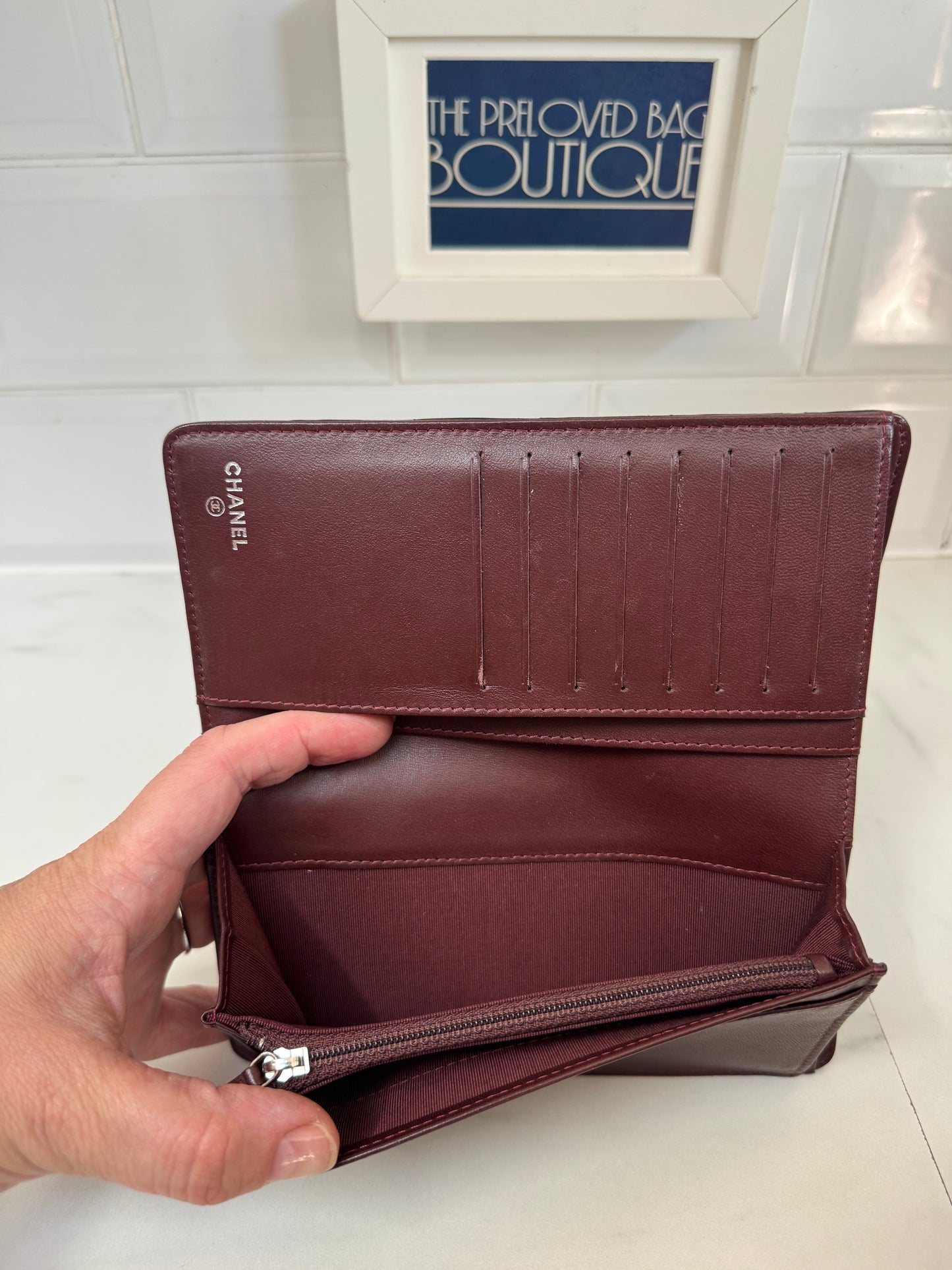 Chanel Quilted Wallet - Black
