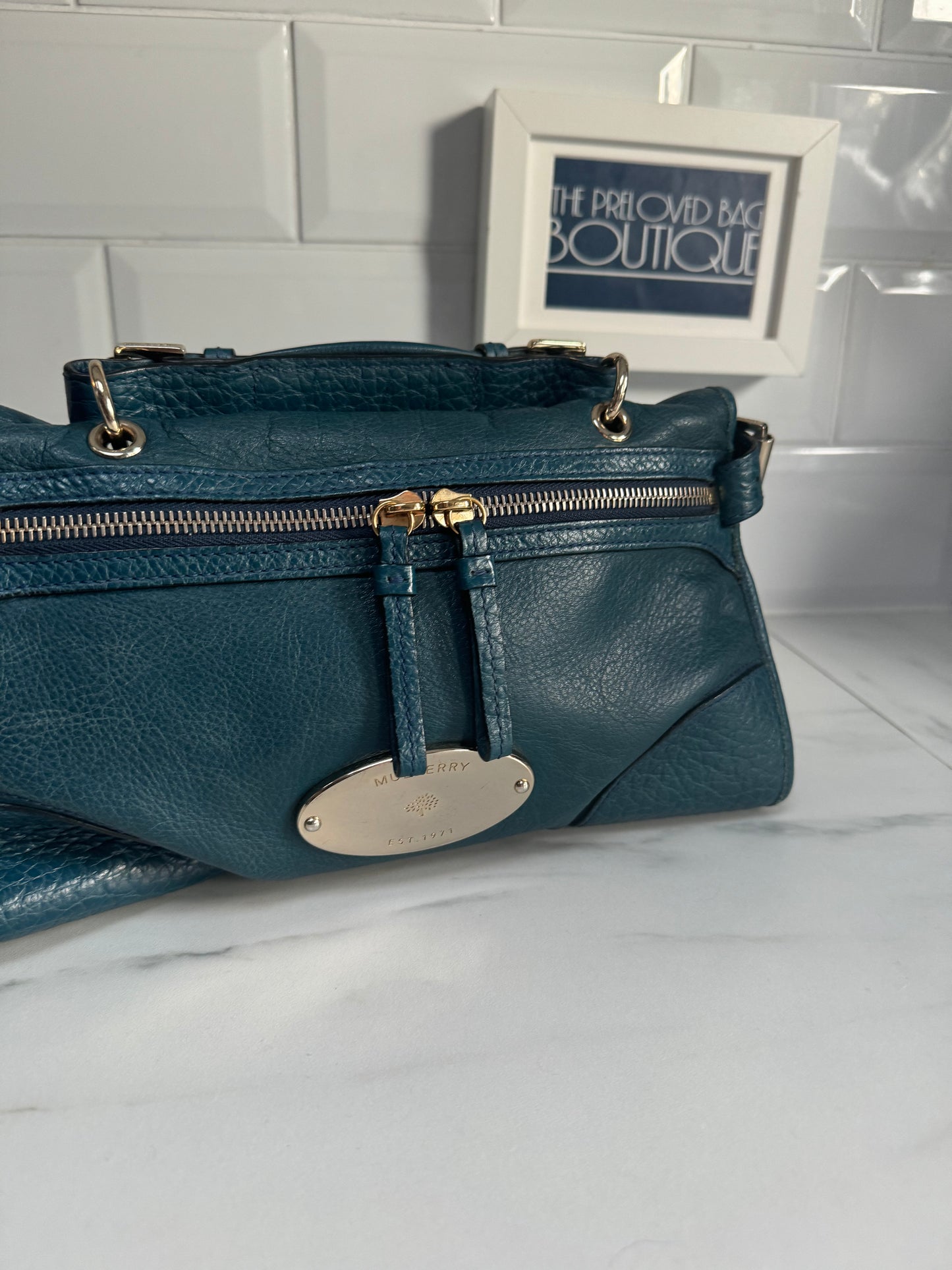 Mulberry Small Taylor - Petrol Blue