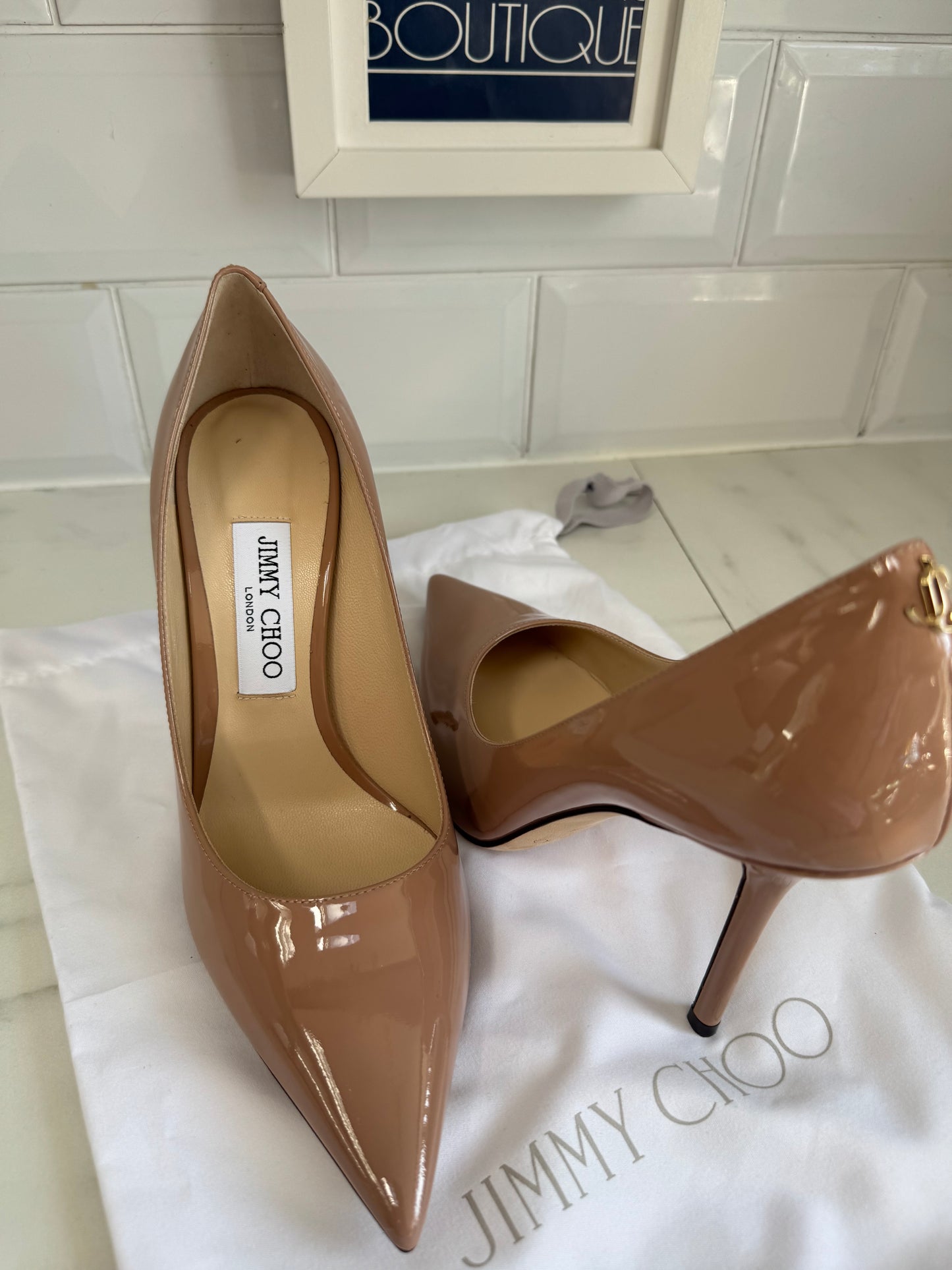 Jimmy Choo Love 100  Heels - Ballet Pink
